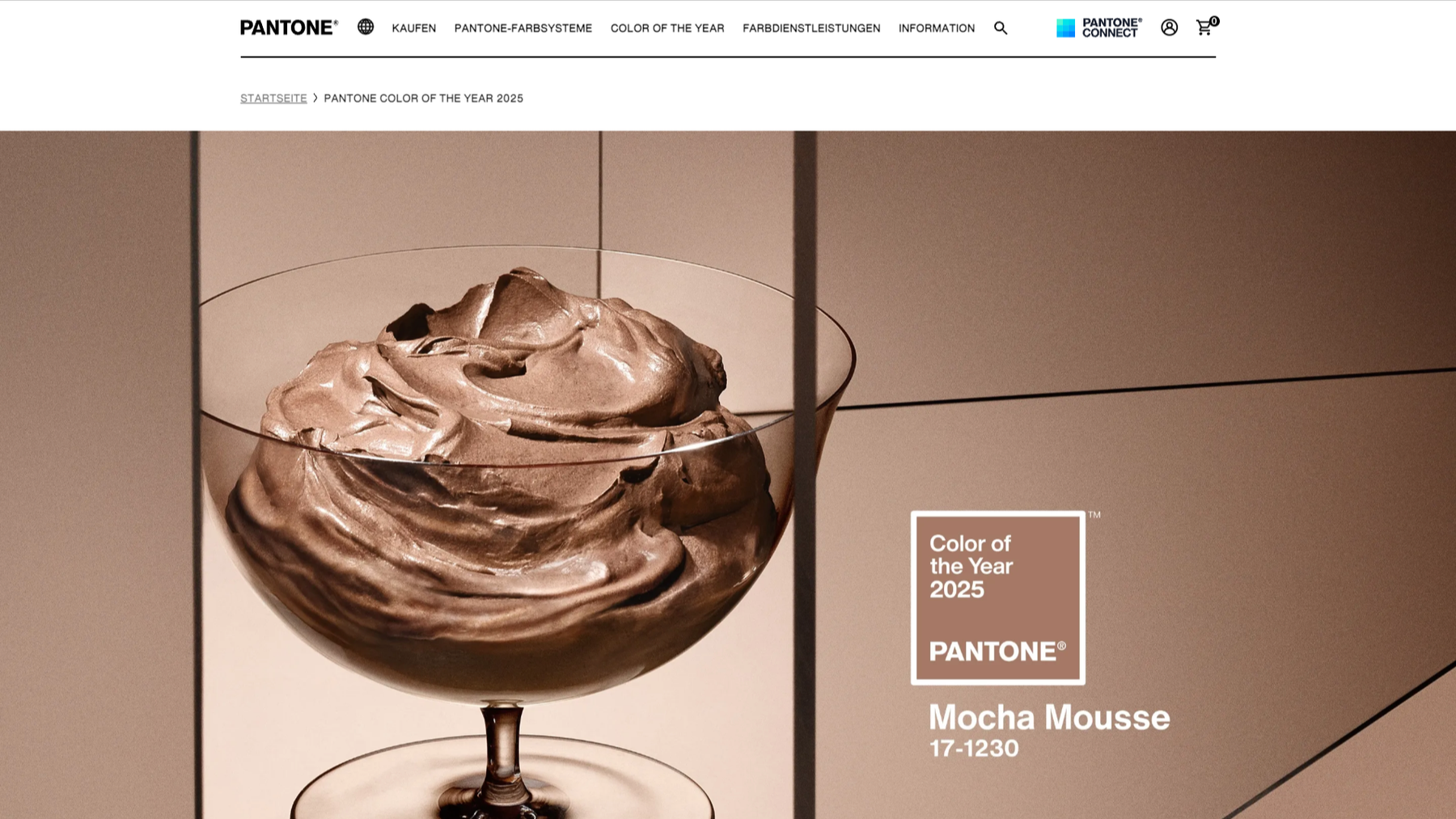 Farbe des Jahres 2025 von Pantone