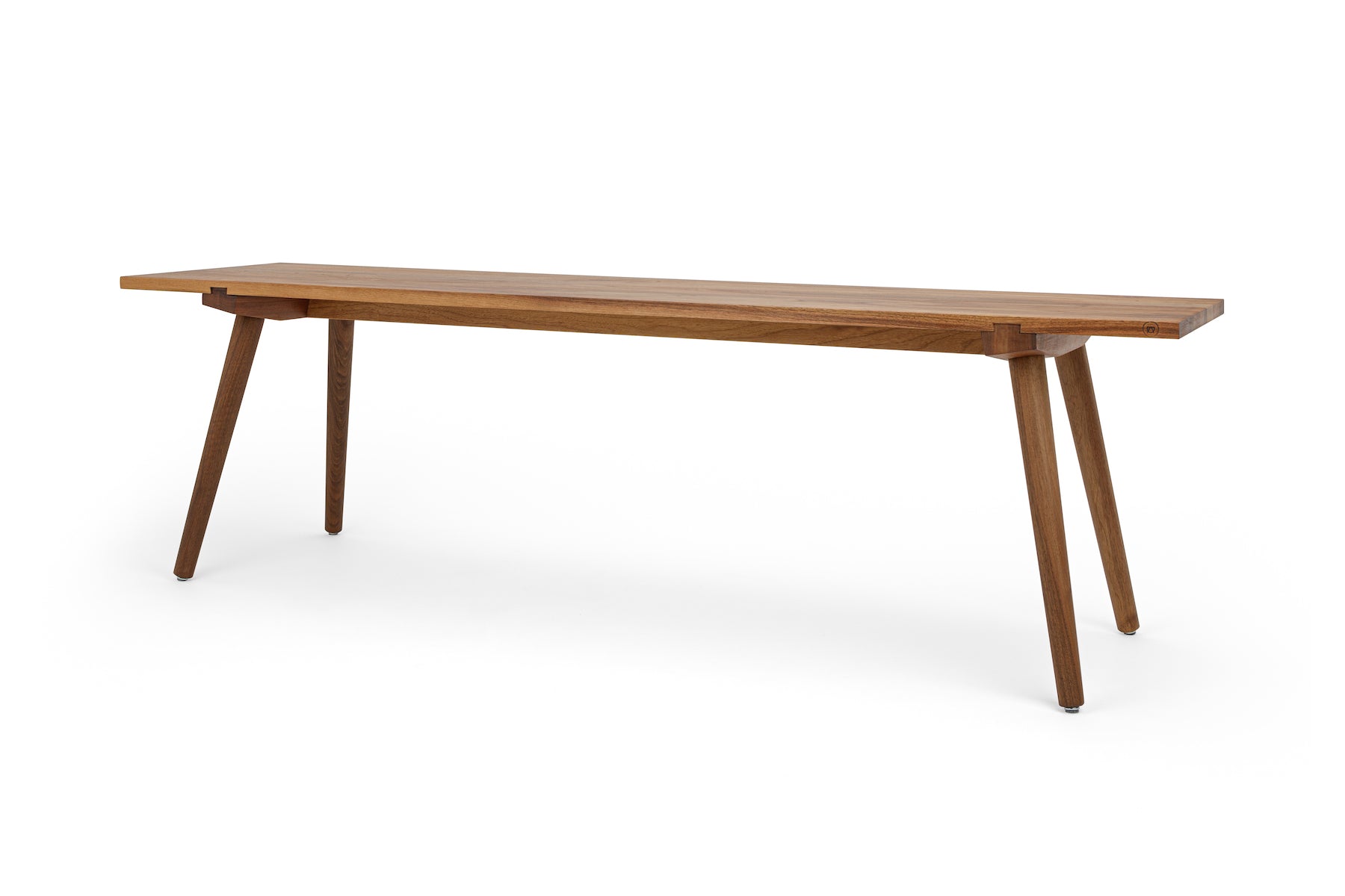 Klassisch-zeitlose Nussbaumholzbank »Nikklas«-1