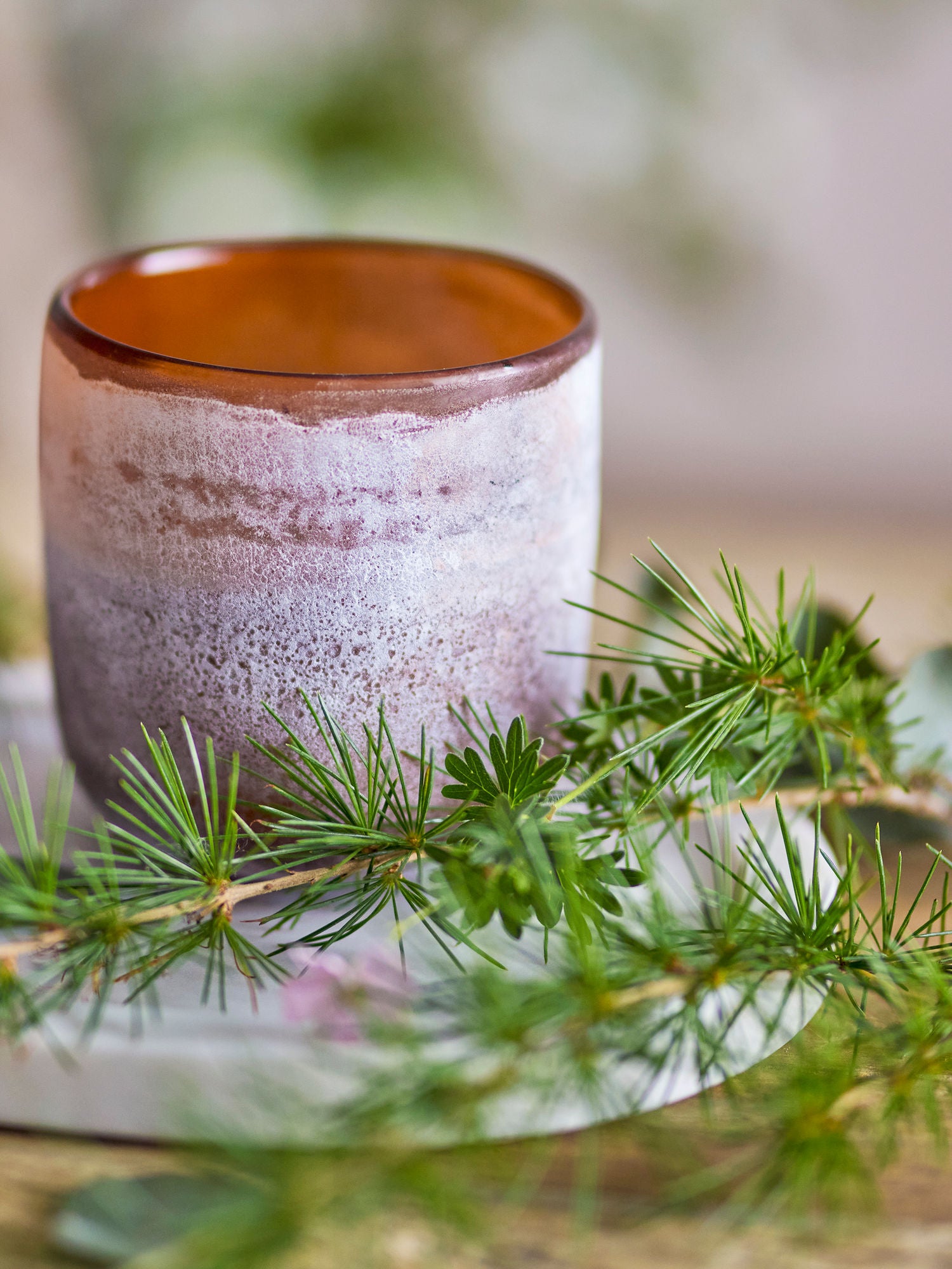 Sequoia Duftkerze Braun Natürliches Wachs Lang Anhaltender Frischer Duft