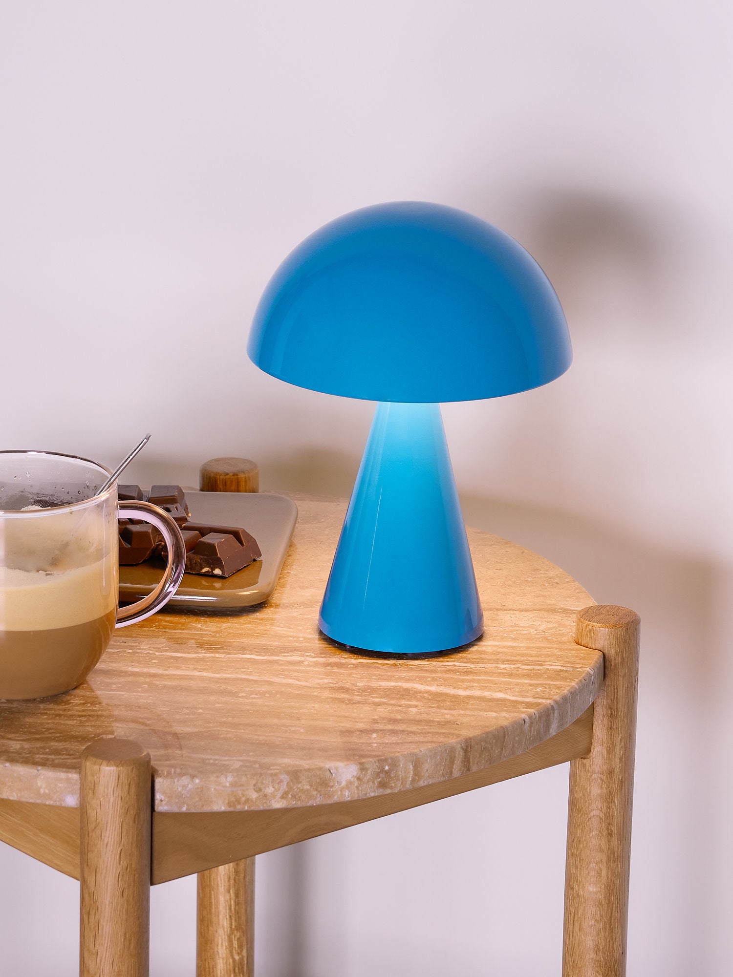 Mush Tragbare Lampe Blau Kabellose LED Beleuchtung Für Stimmungslicht Und Komfort