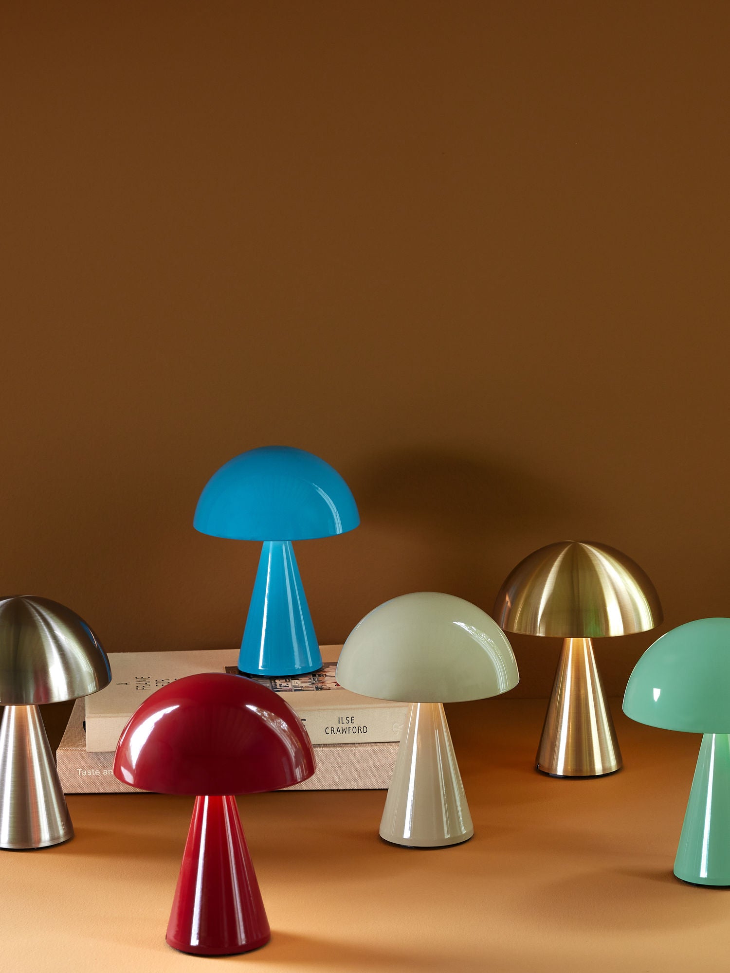 Mush Tragbare Lampe Sandfarben Kabellos Mit Sechs Farbvarianten