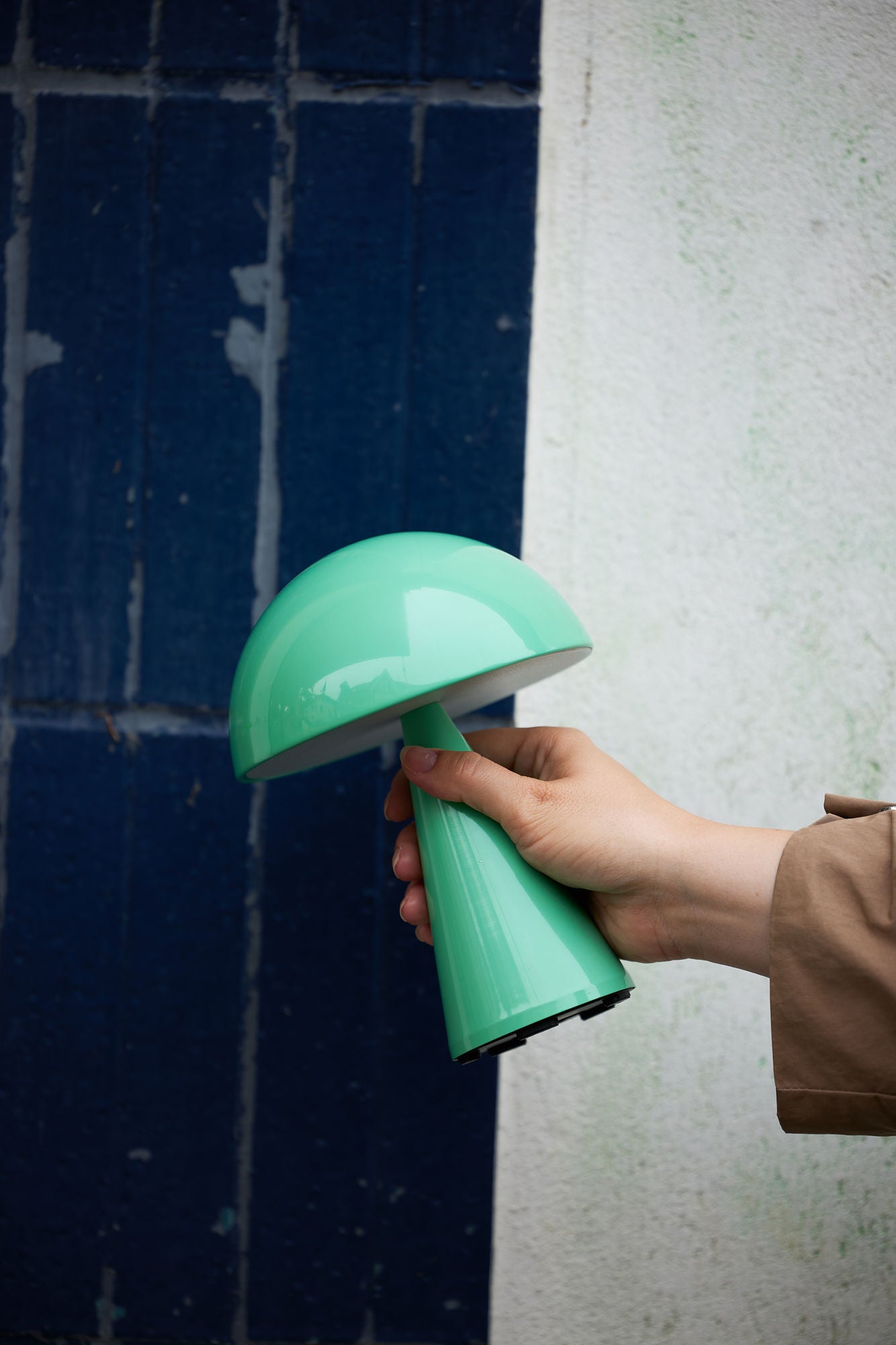 Mush Tragbare Lampe Grün Kabellos Skandinavisches Design