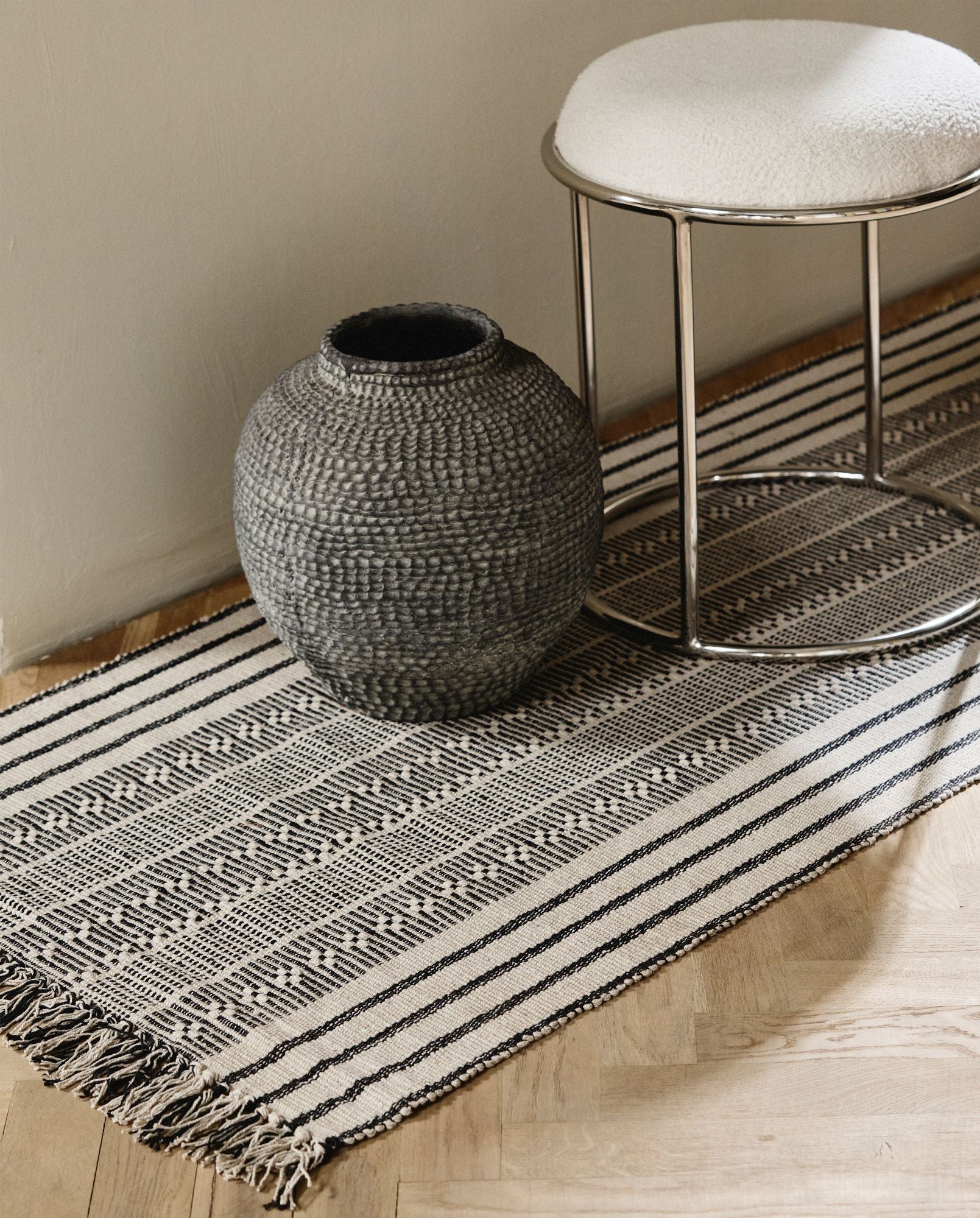 Rupa Vase Zement Grau