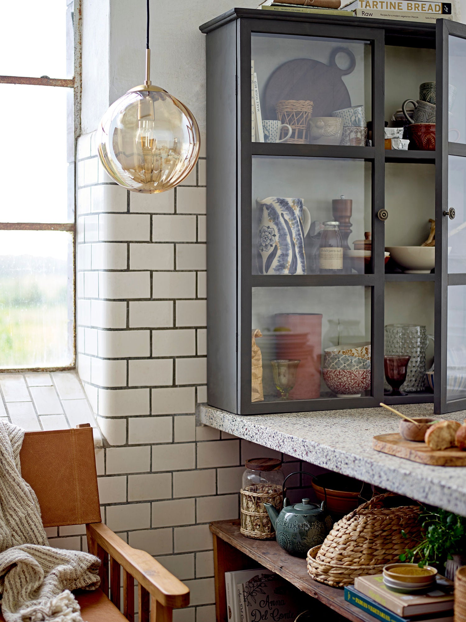 Genia Steingut Schale Dreier Set mit Bunten Motiven für Stilvolle Tischdeko