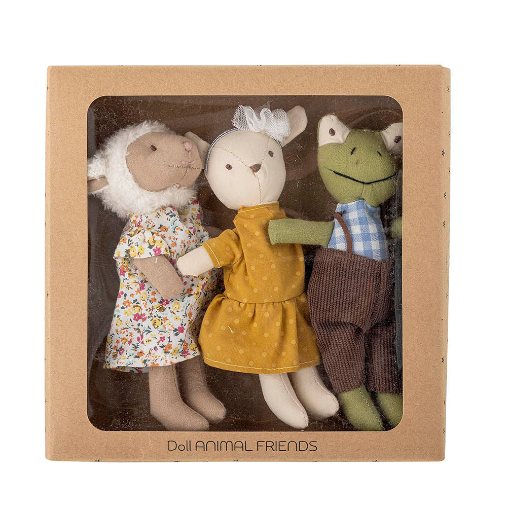 Animal friends Puppe, Gelb, Baumwolle