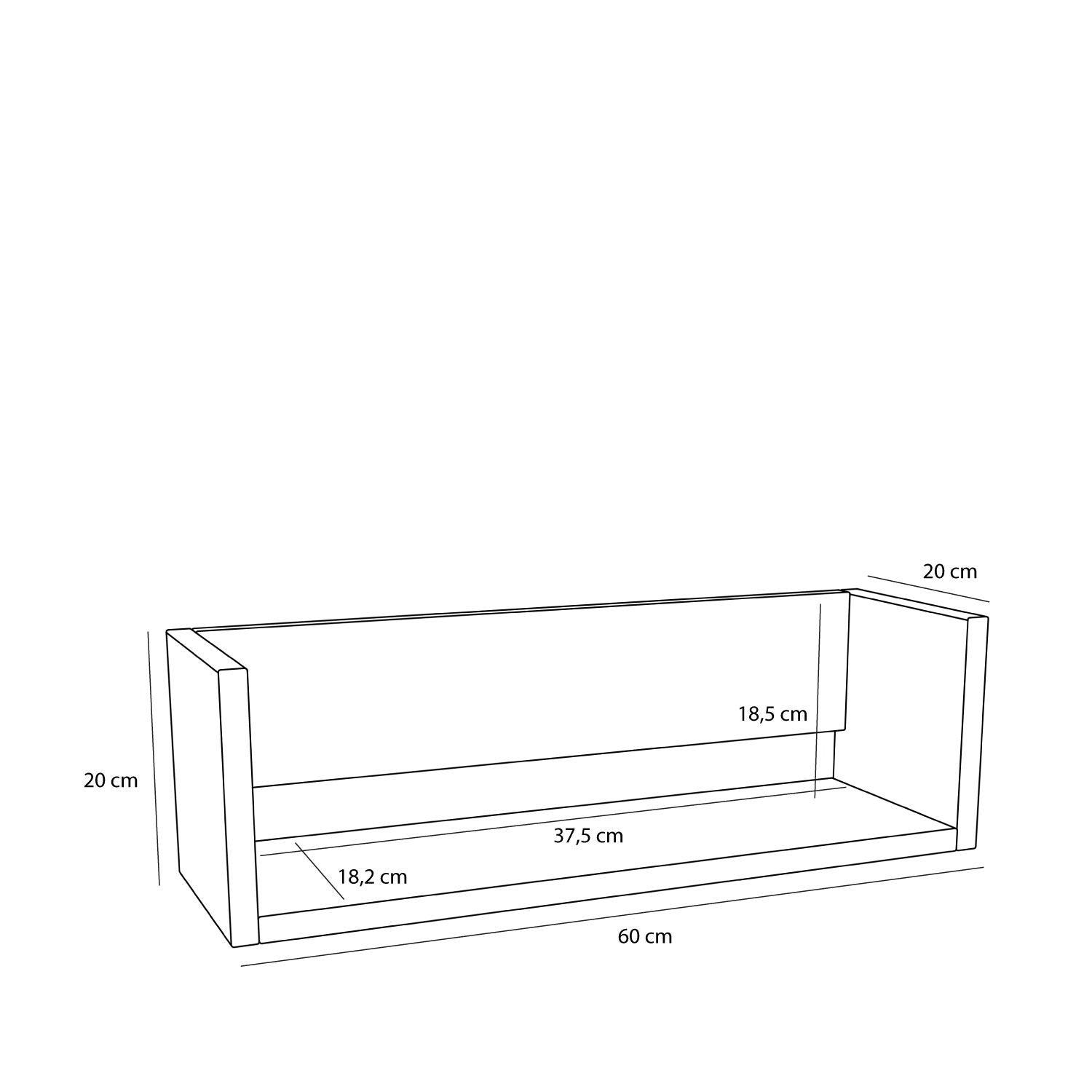 Gap Regal aus FSC-zertifiziertem Eichenfurnier