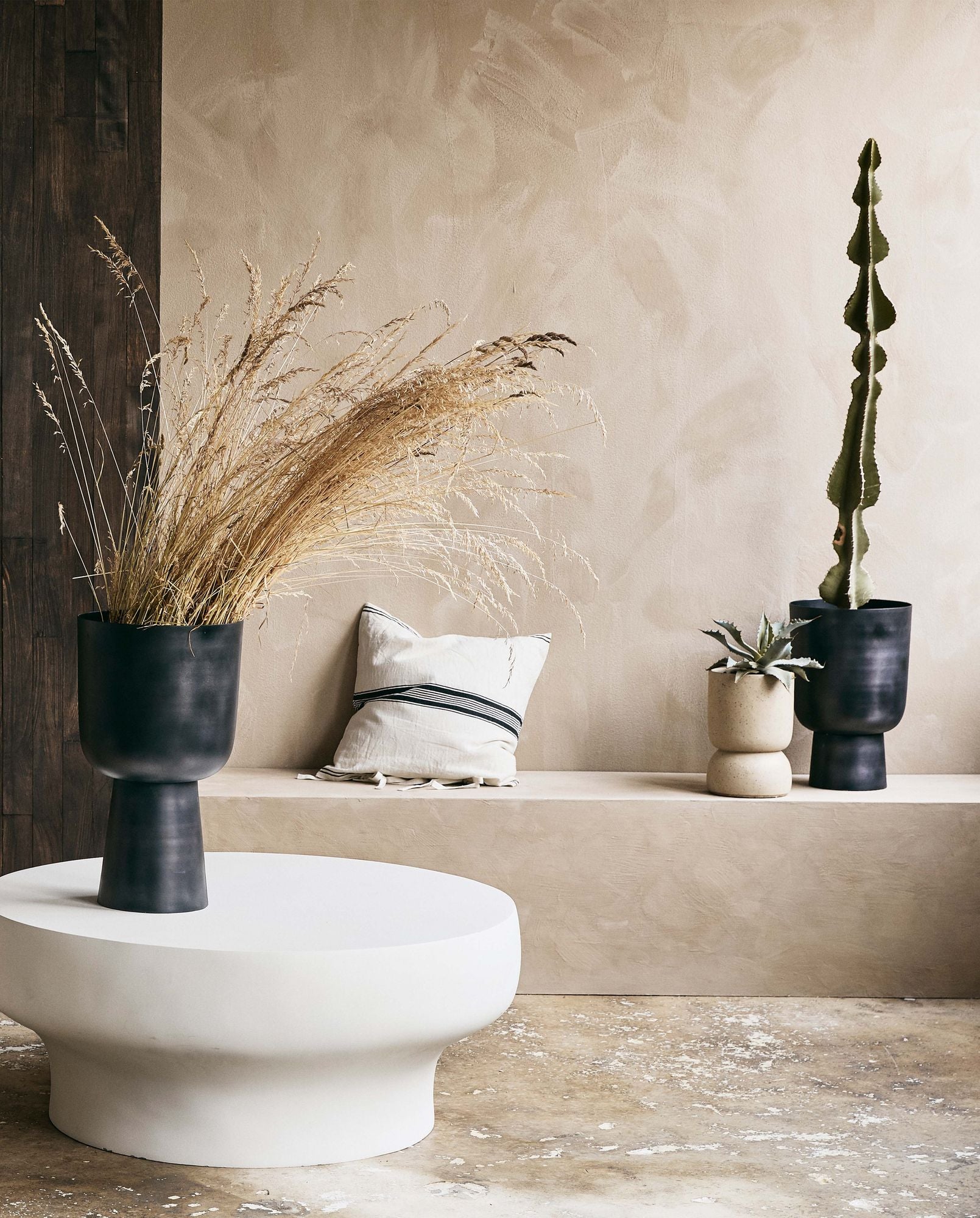 GALOA Pflanzgefäß Aluminium Minimal Design Industrial Stil für Elegante Deko Innen und Außen