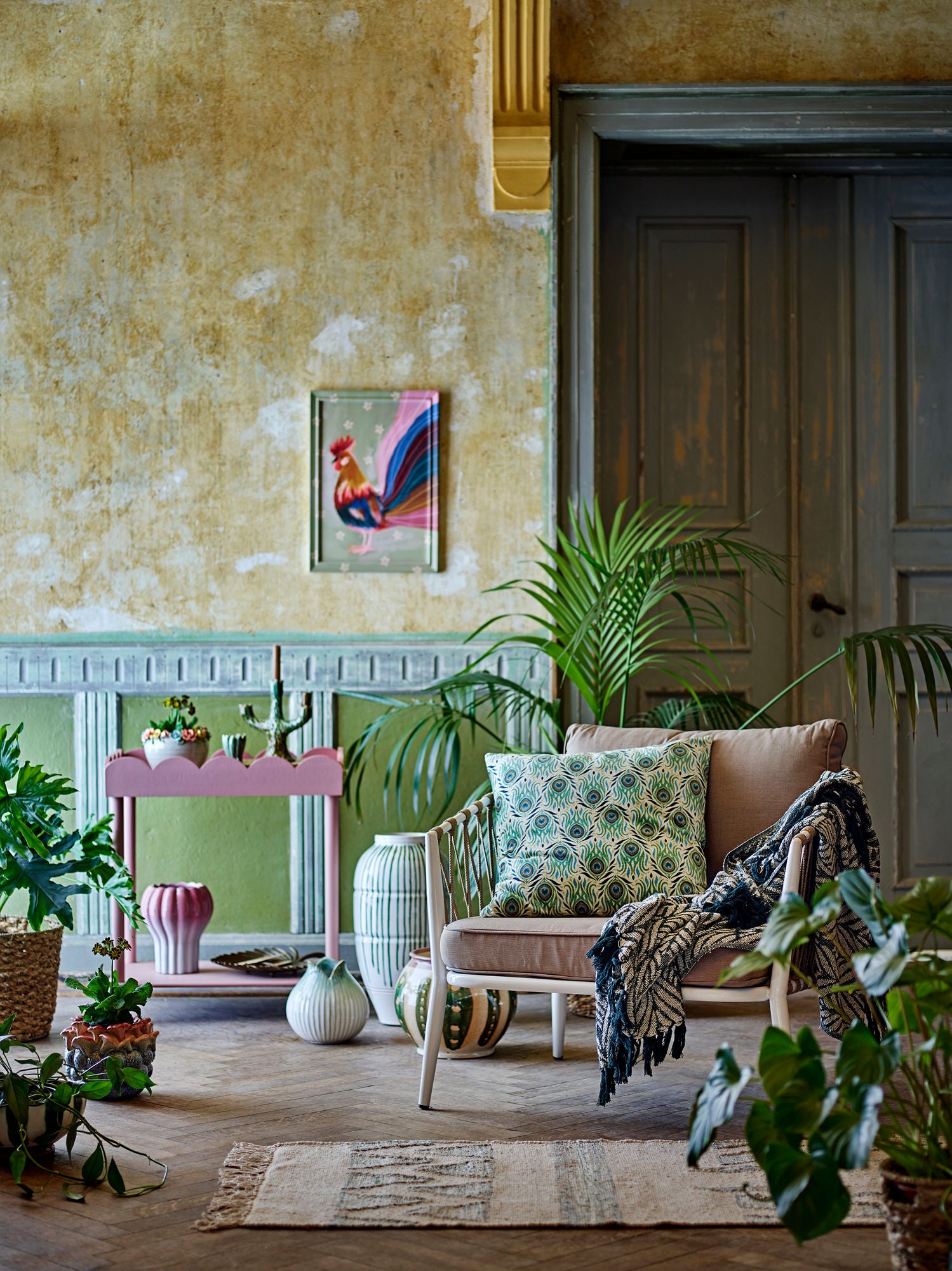 Isola Beistelltisch, Rose, Tannenholz