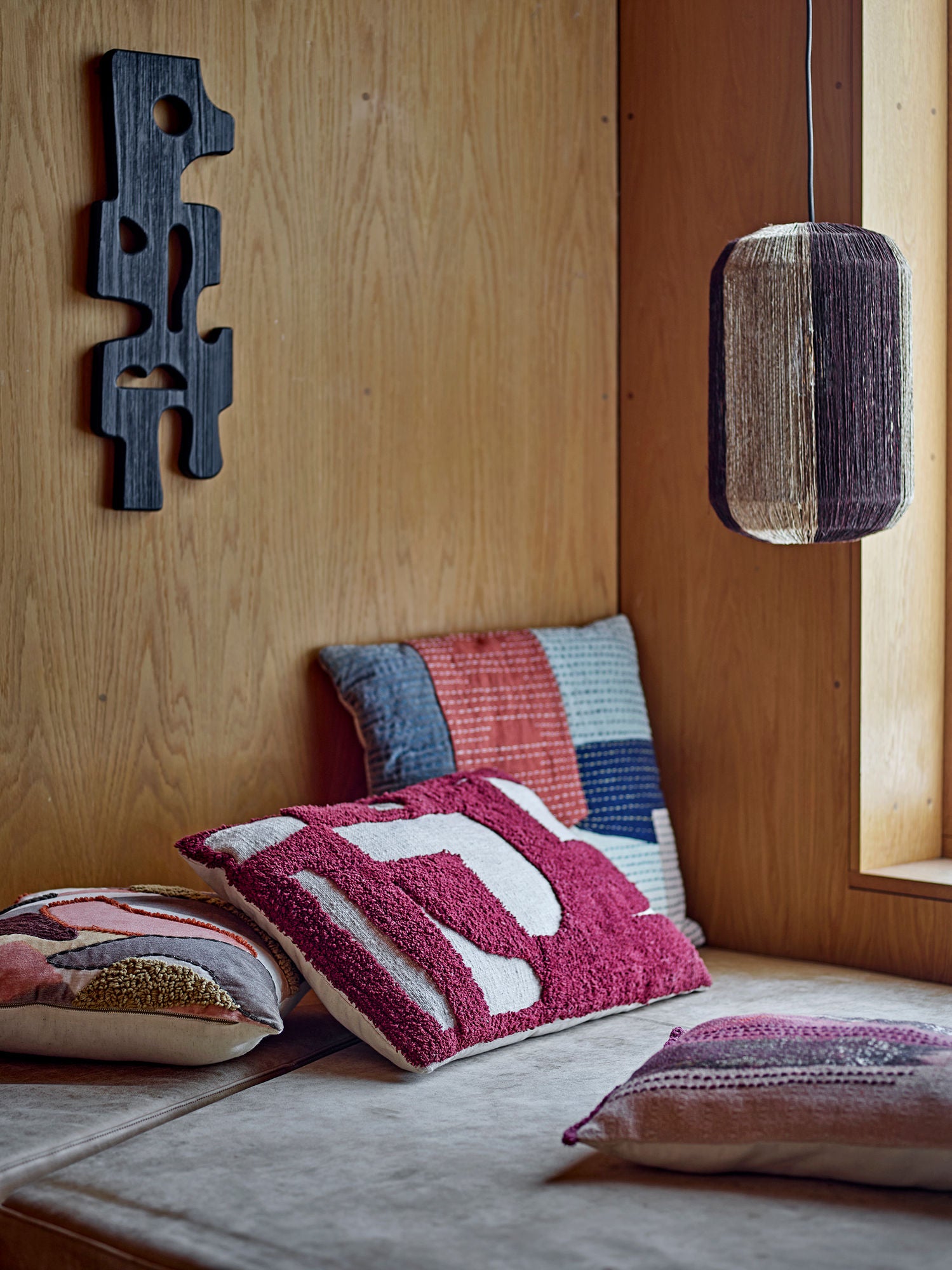 Sare Wanddekoration, Schwarz, MDF