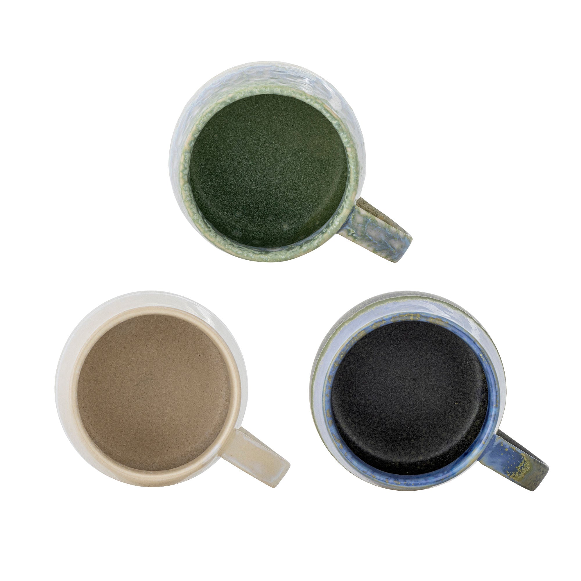 Cloe Becher, Steinzeug mit reaktiver Glasur im 3er-Set