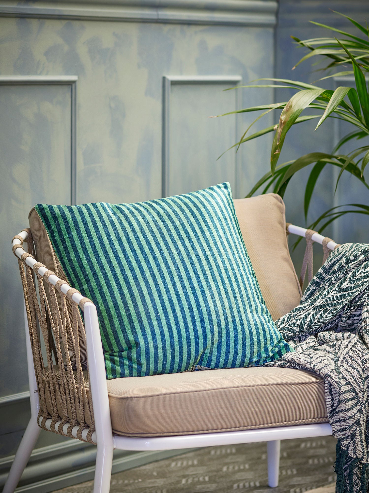 Adia Kissen, Baumwolle mit grafischem Muster