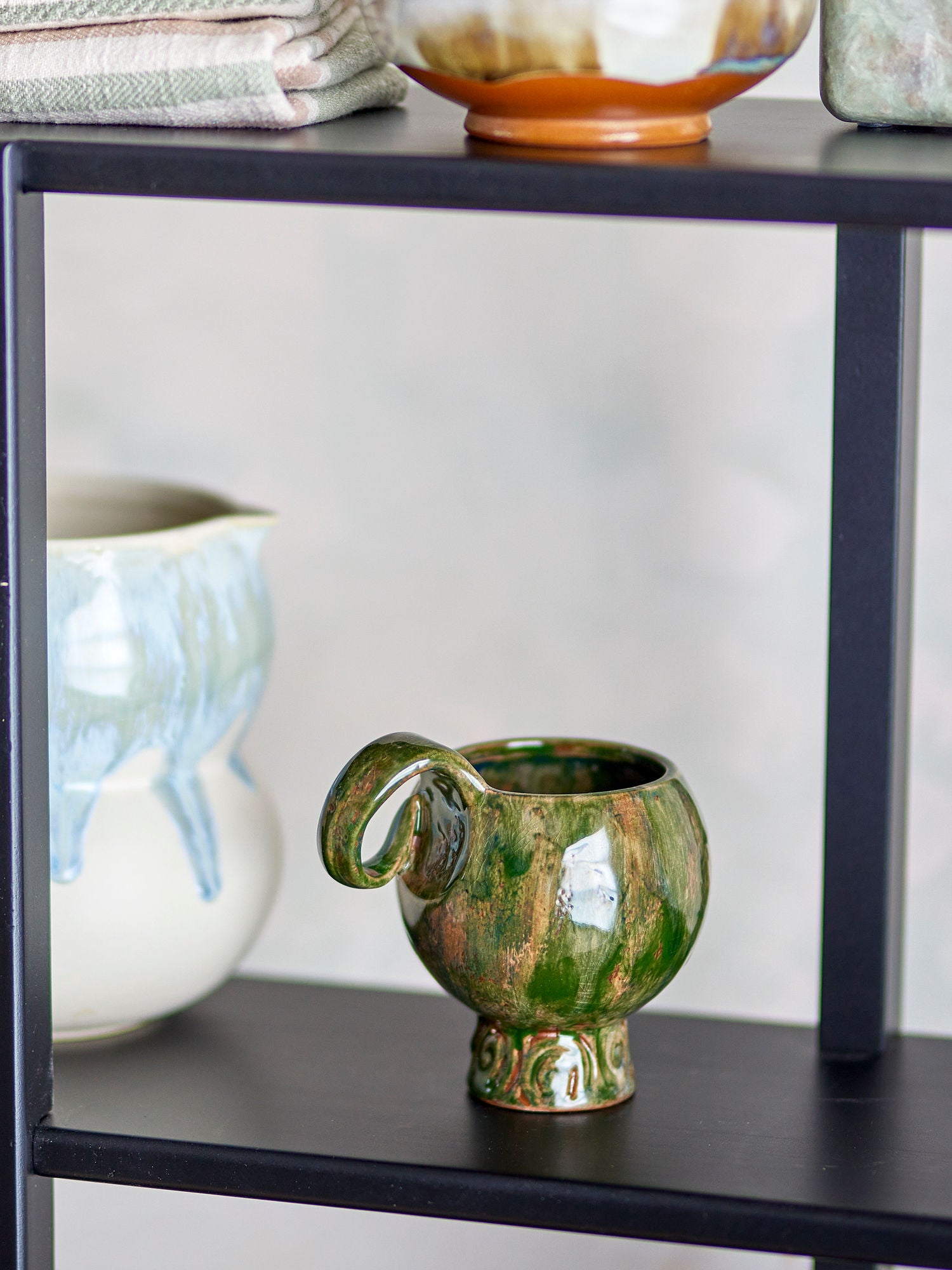 Avonlea Tasse 4er-Set, Grüntöne, 4er-Set, Steingut