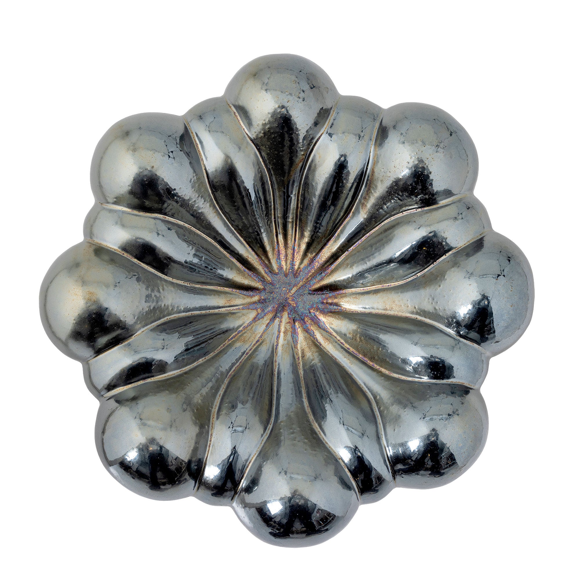 Sheeran Schale, Silberglanz, Steinzeug