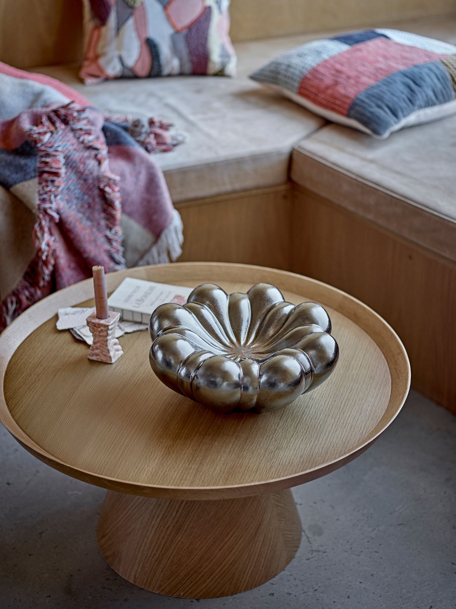 Sheeran Schale, Silberglanz, Steinzeug