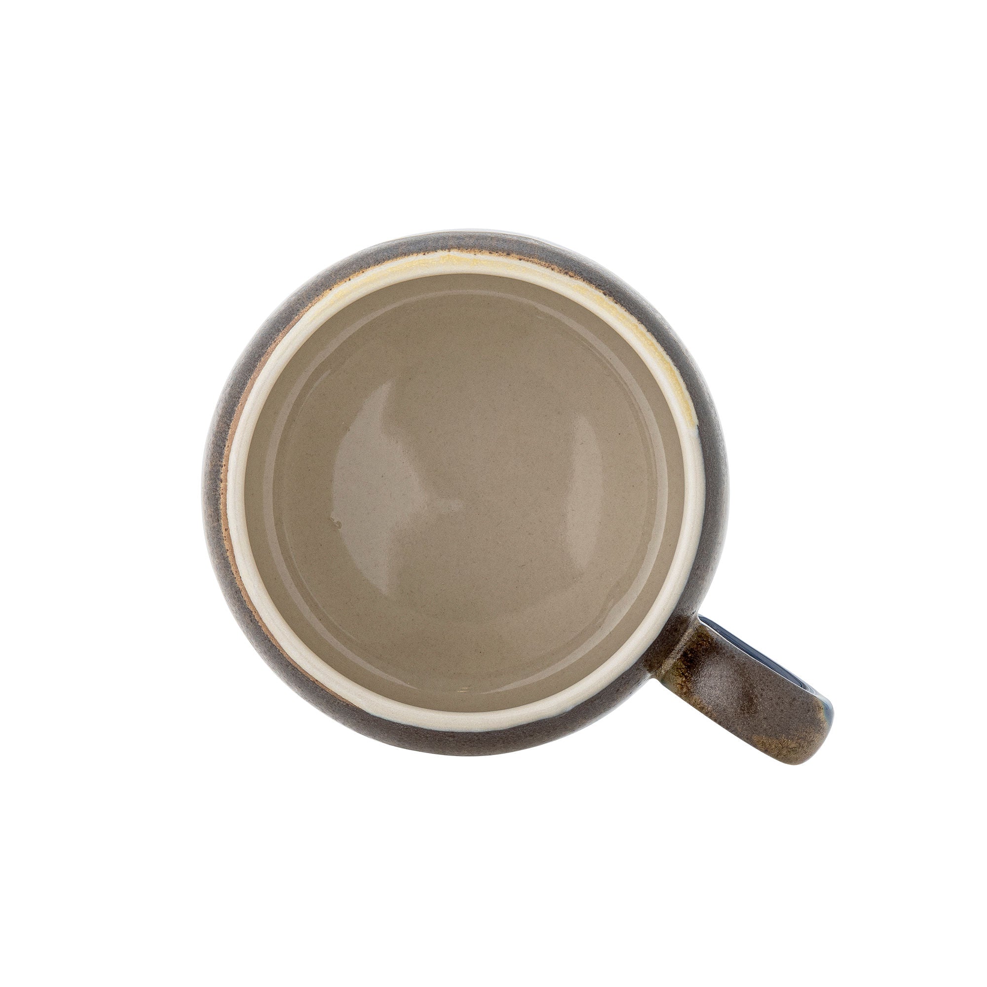 Sheen Tasse 4er-Set, Blau-Gold, Reaktive Glasur, Bloomingville