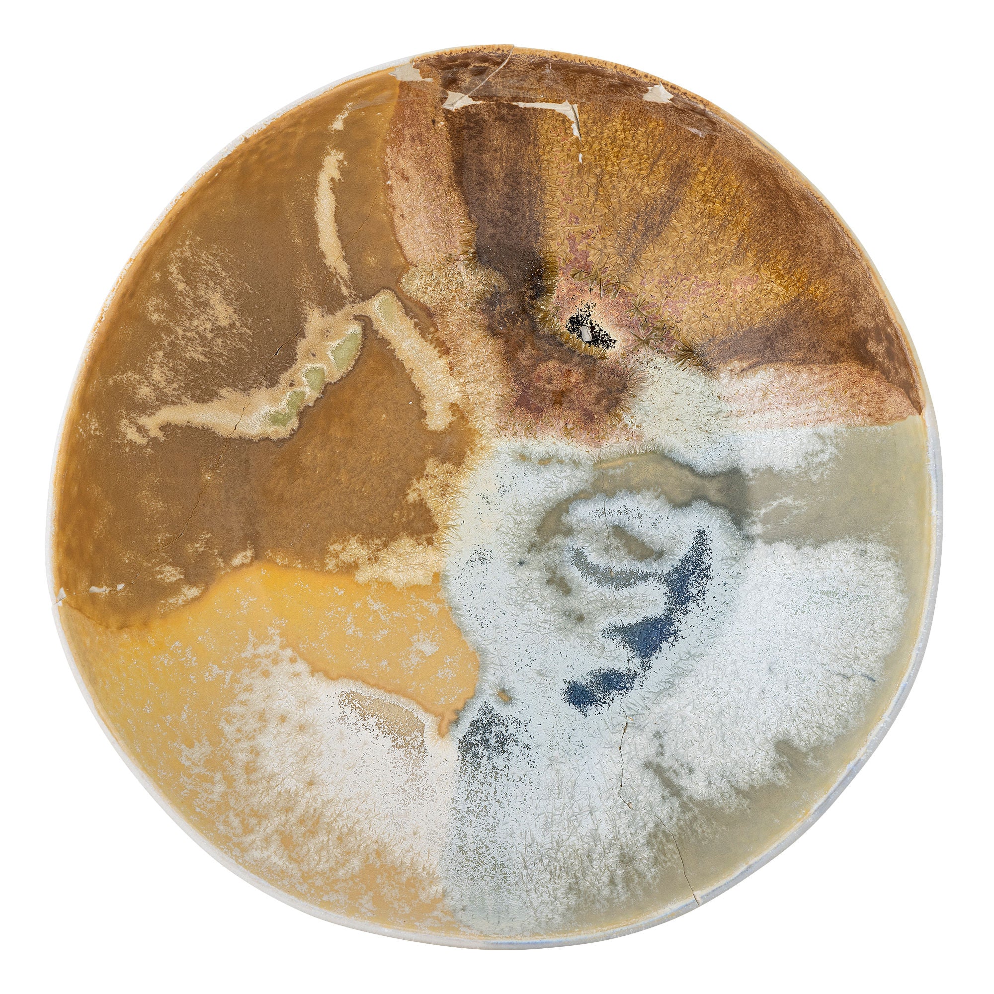 Lacey Schale, Warmtöne, Reaktive Glasur, Creative Collection Größe L