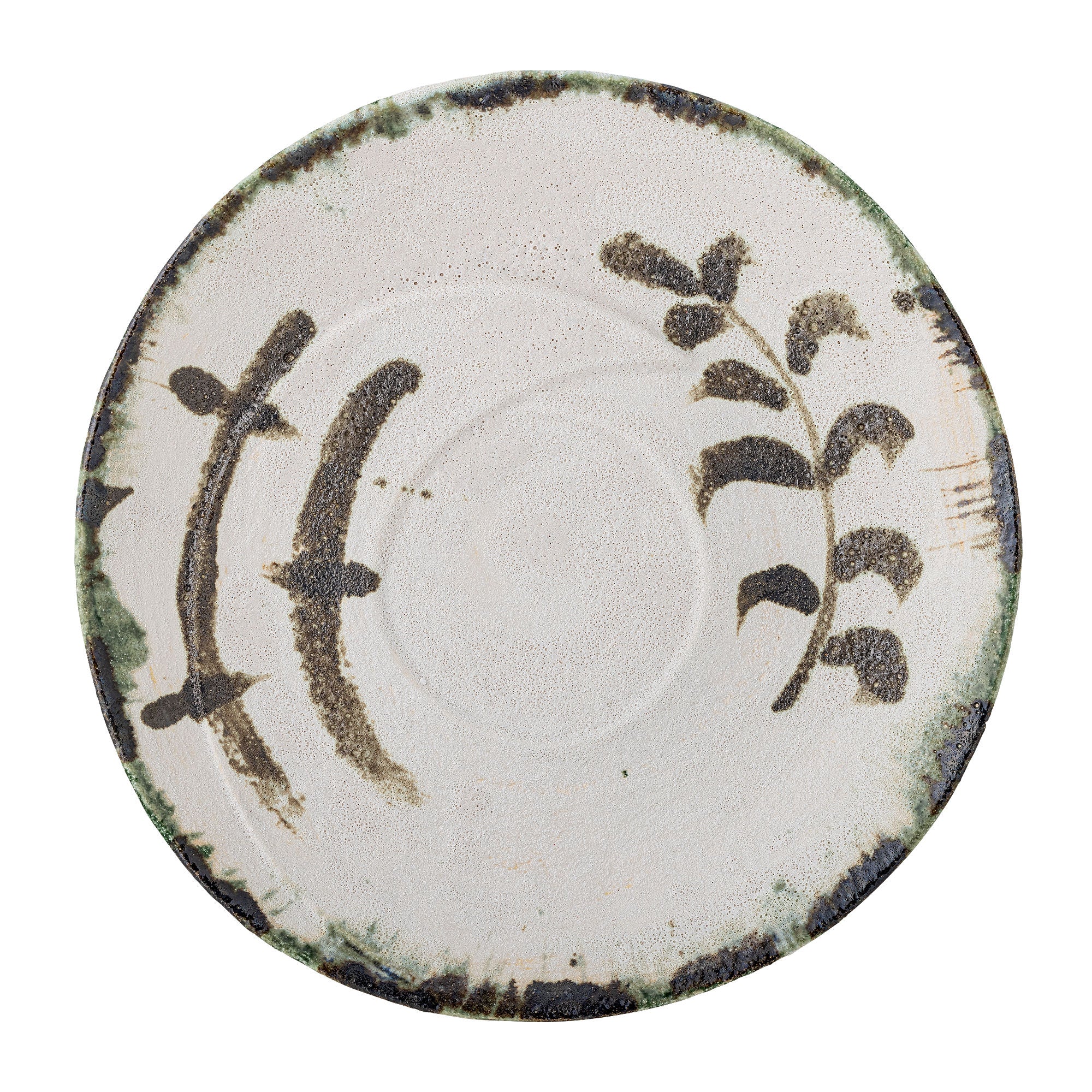 Hadyn Tablett, Steingut, Sandfarben mit Handbemalung