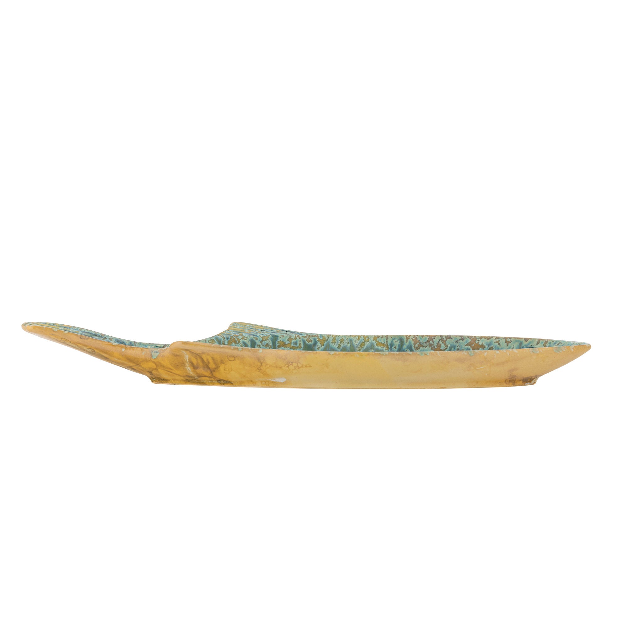 Hadden Servierplatte, Steinzeug, Fischform