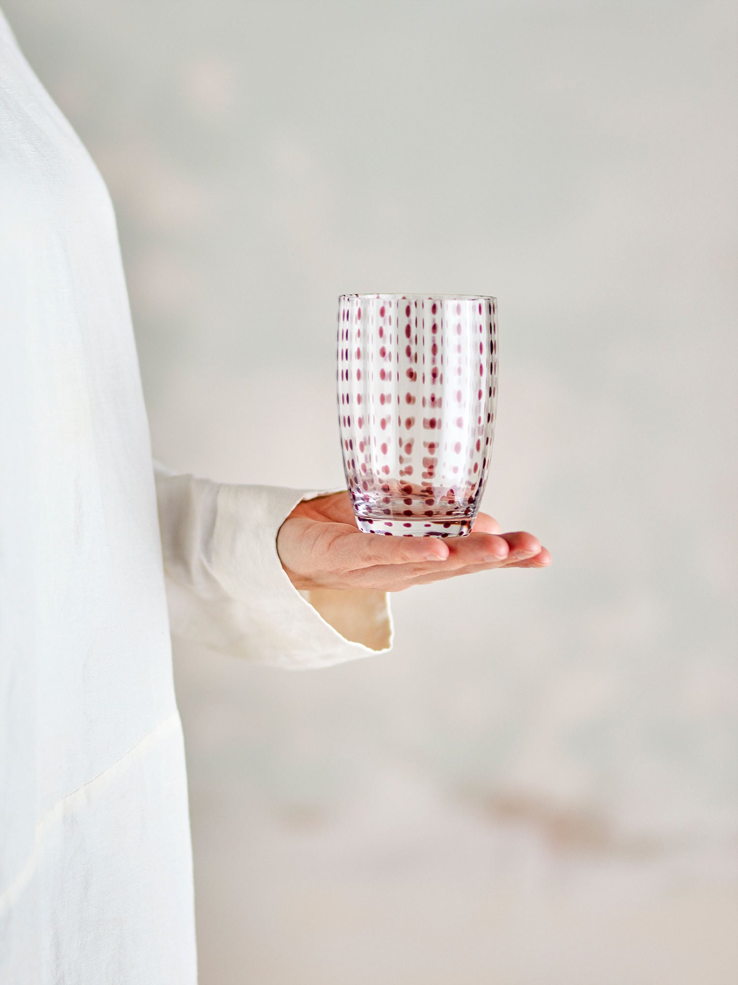 Brinley Trinkglas 4er-Set Braun Mundgeblasen