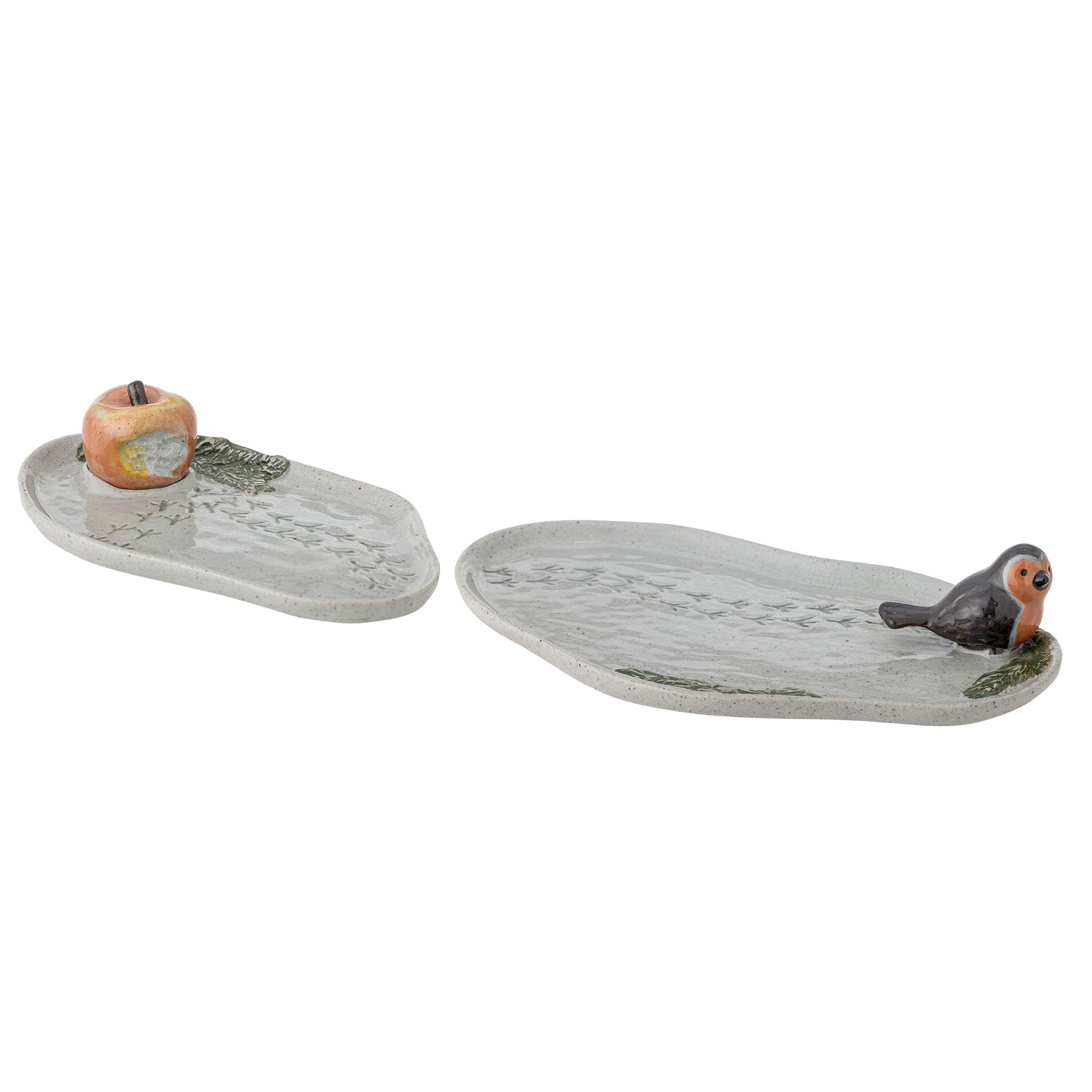 Bleak Serviertablett Set mit handgemalten Motiven