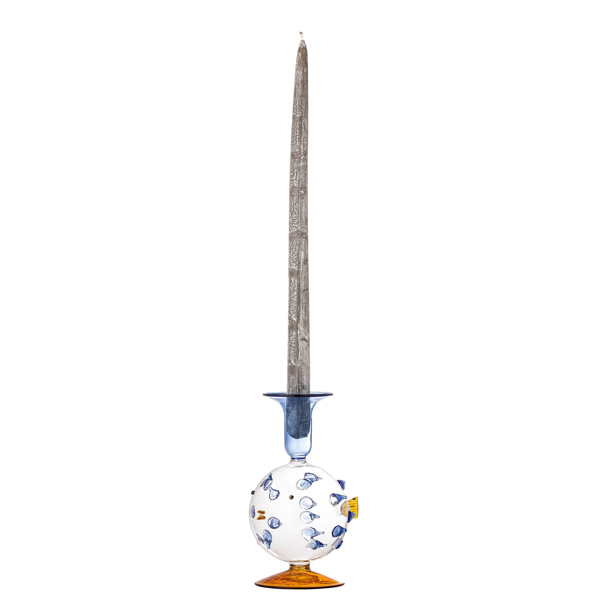 Phila Kerzenhalter aus mundgeblasenem Glas