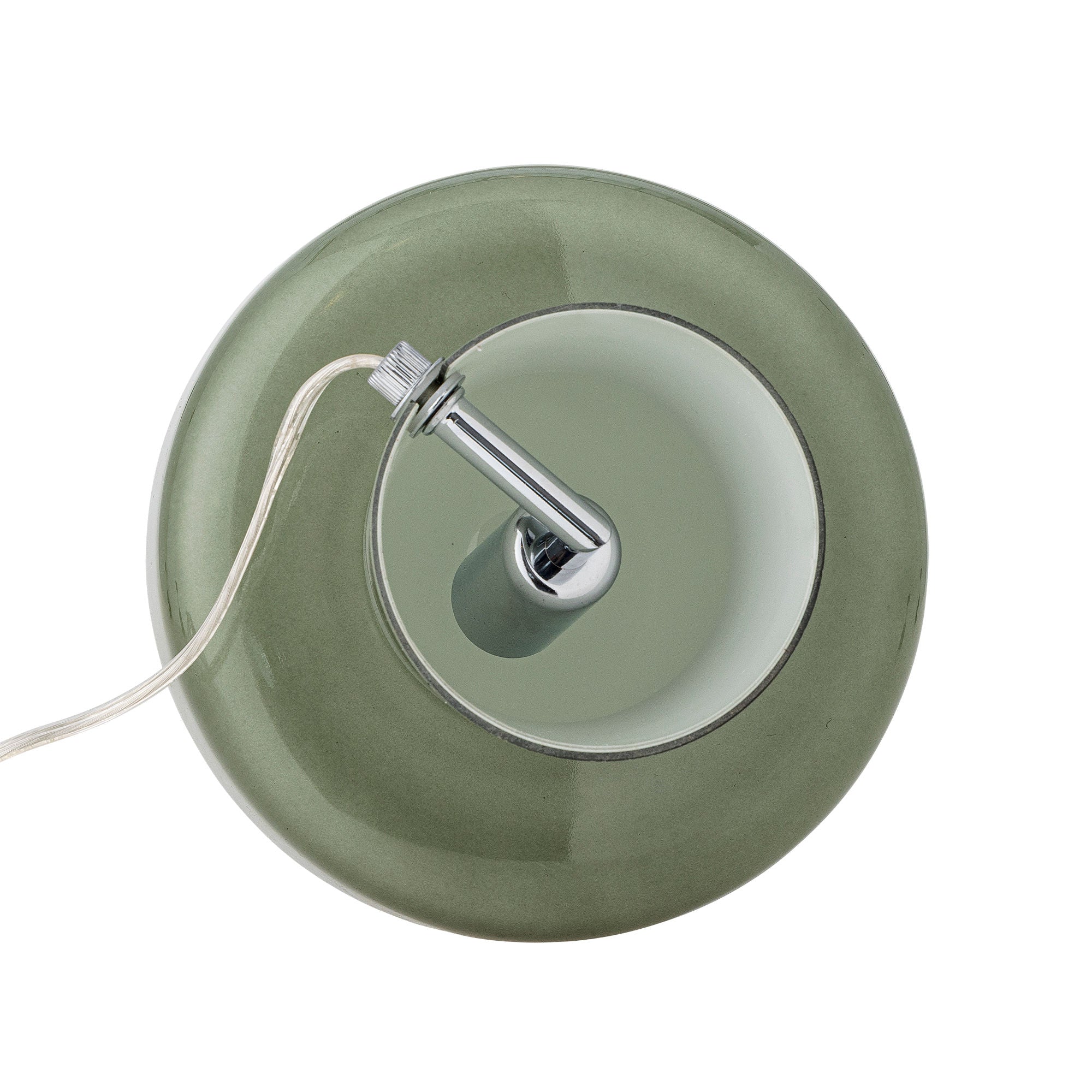 Paddy Tischlampe Grünes Glas Pilzförmiges Design mit Warmer Ausstrahlung