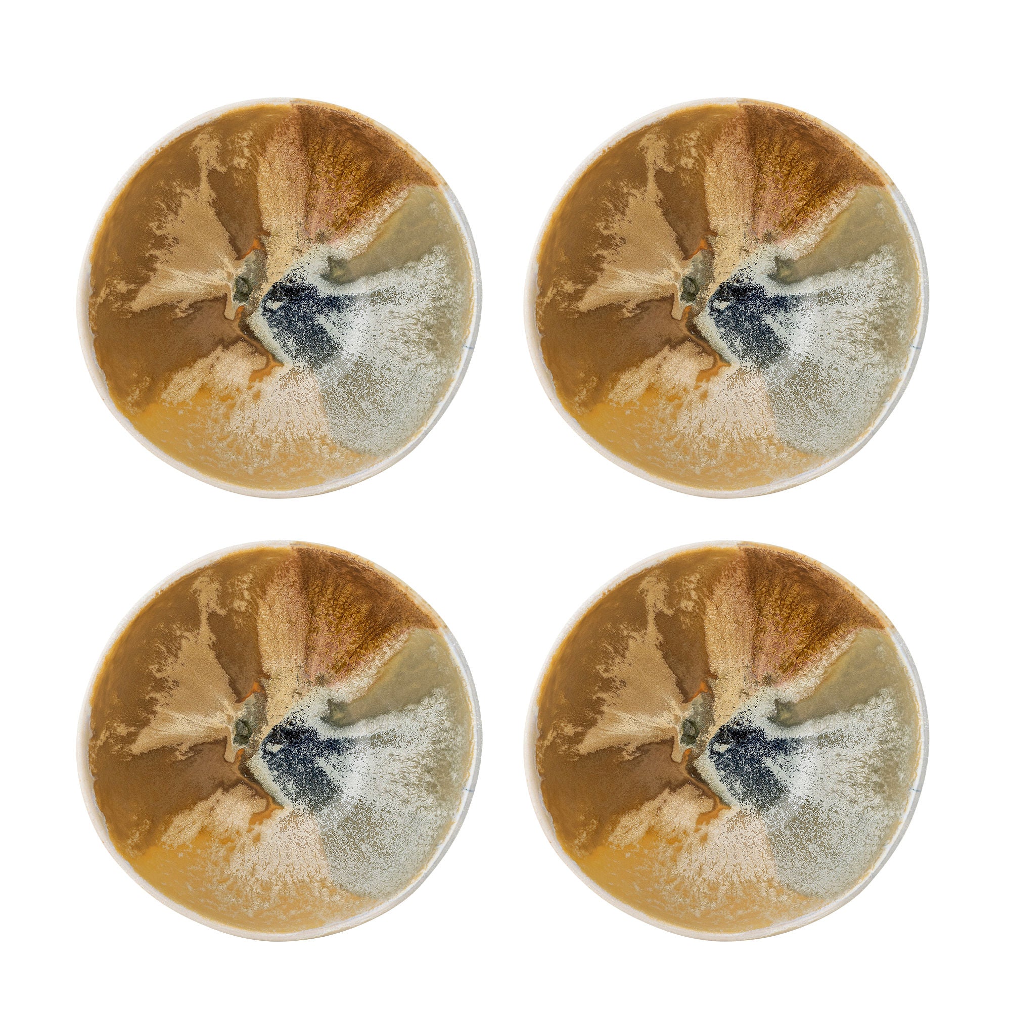 Lacey Schale 4er-Set in warmen Farbtönen Größe S
