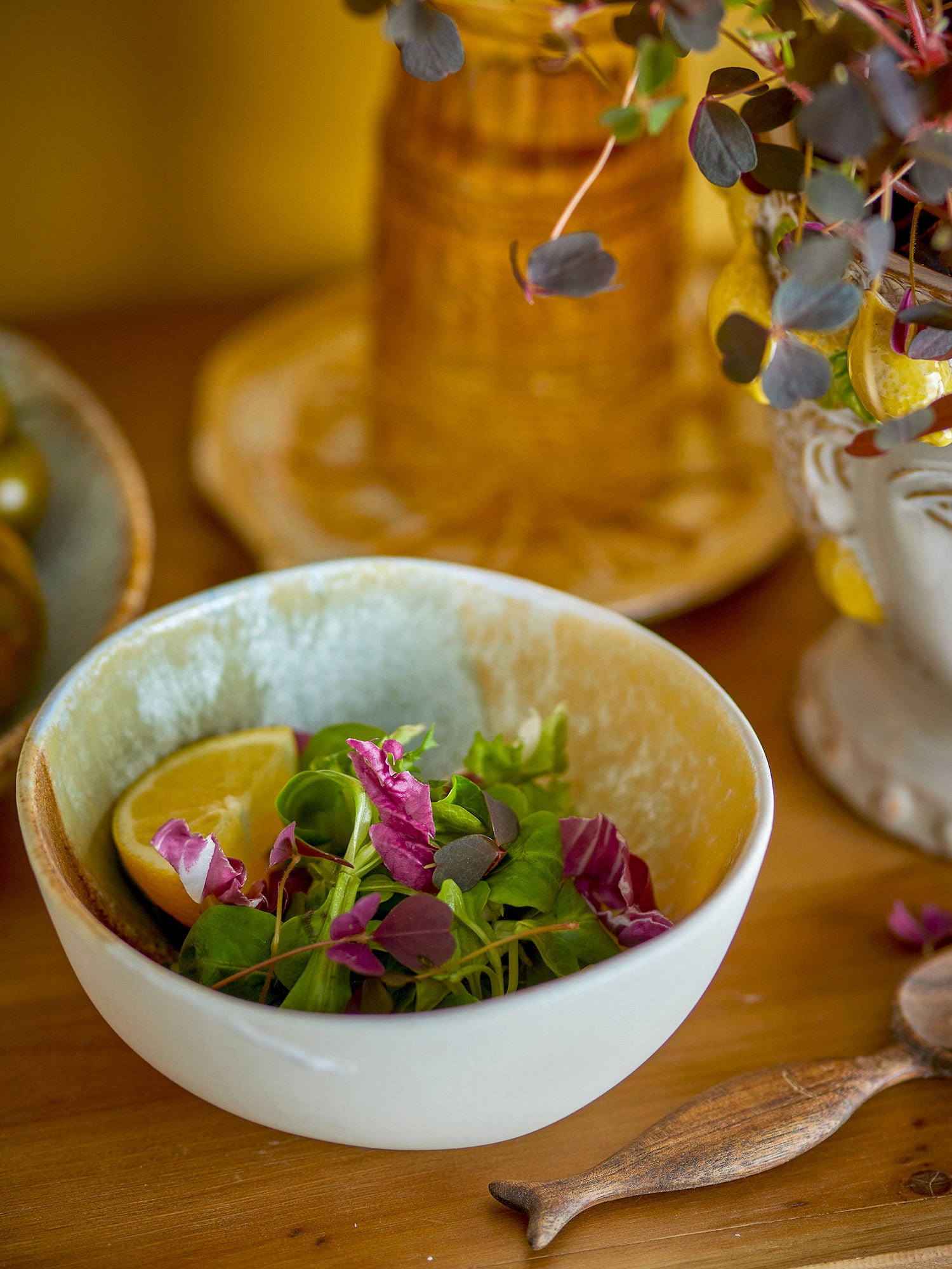 Lacey Schale 4er-Set in warmen Farbtönen Größe S