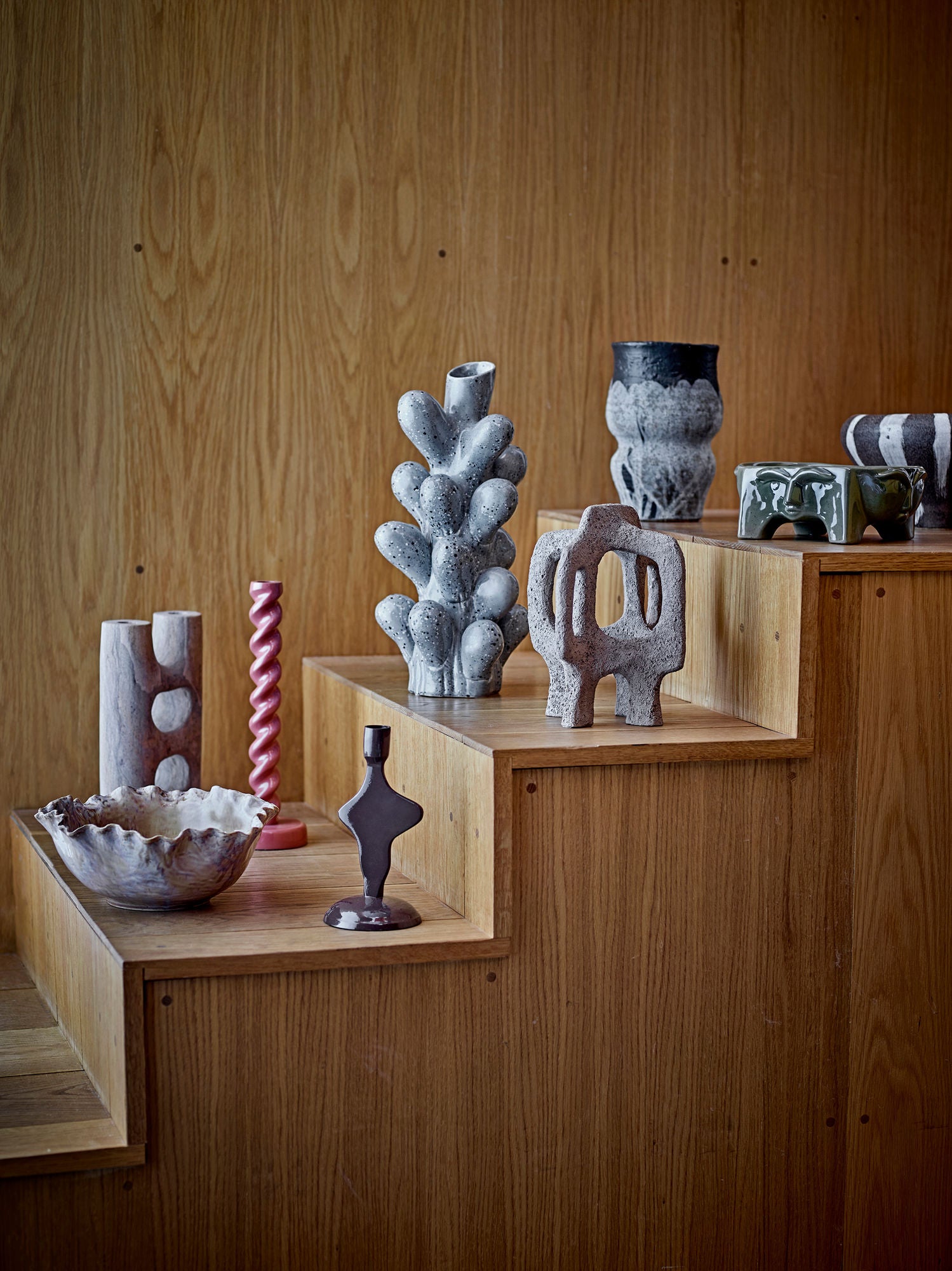 Neeson Blumentopf mit reaktiver Glasur