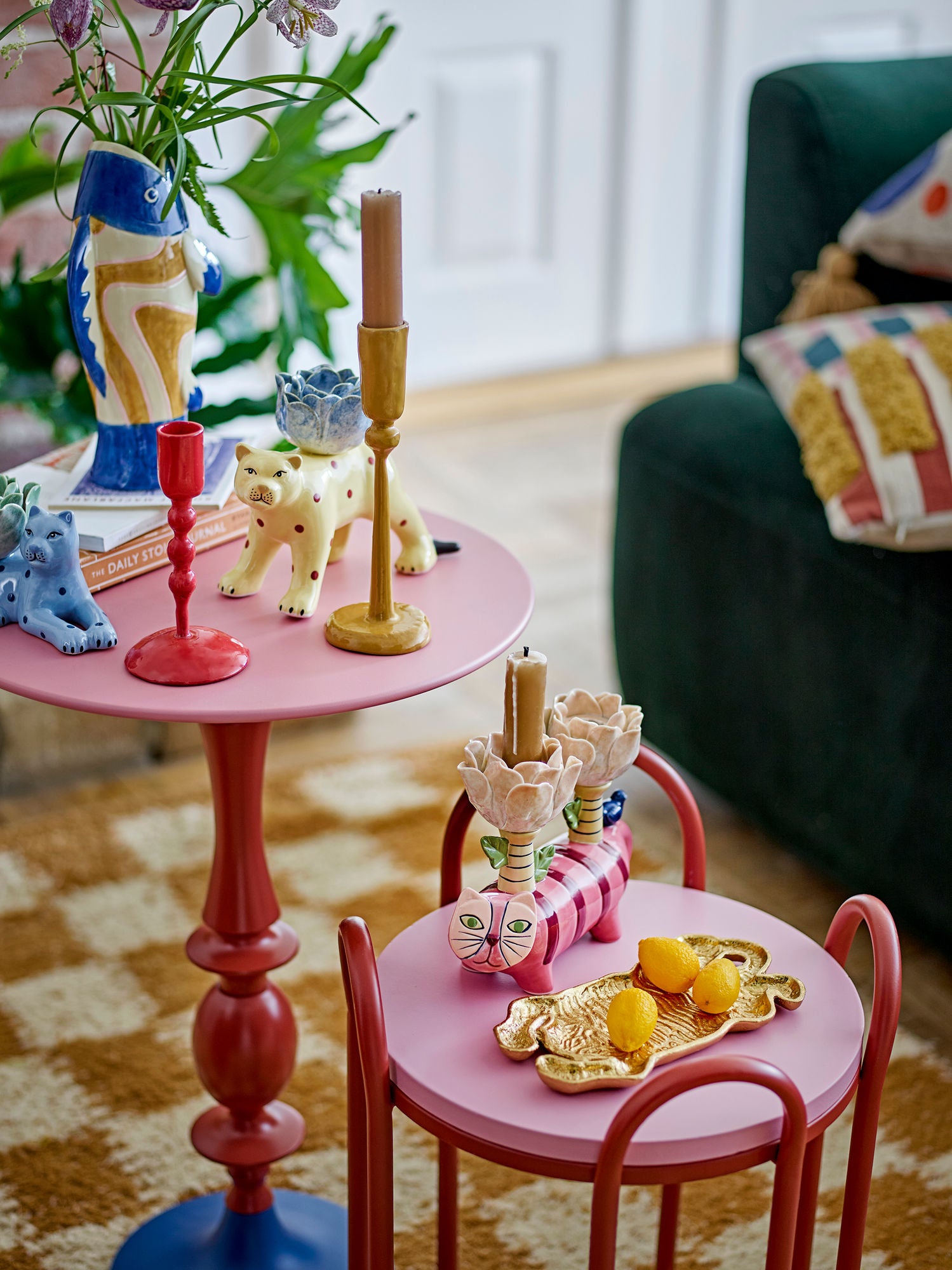 Missy Kerzenhalter, Katze, Handbemalt