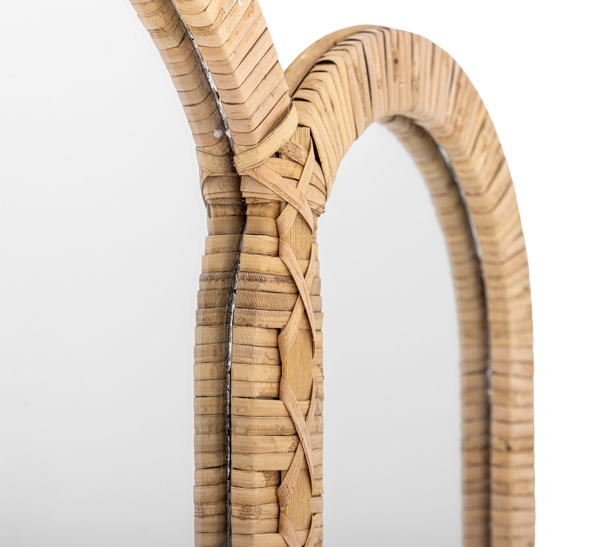 Cardiz Wand-Spiegel, Natur, Rattan