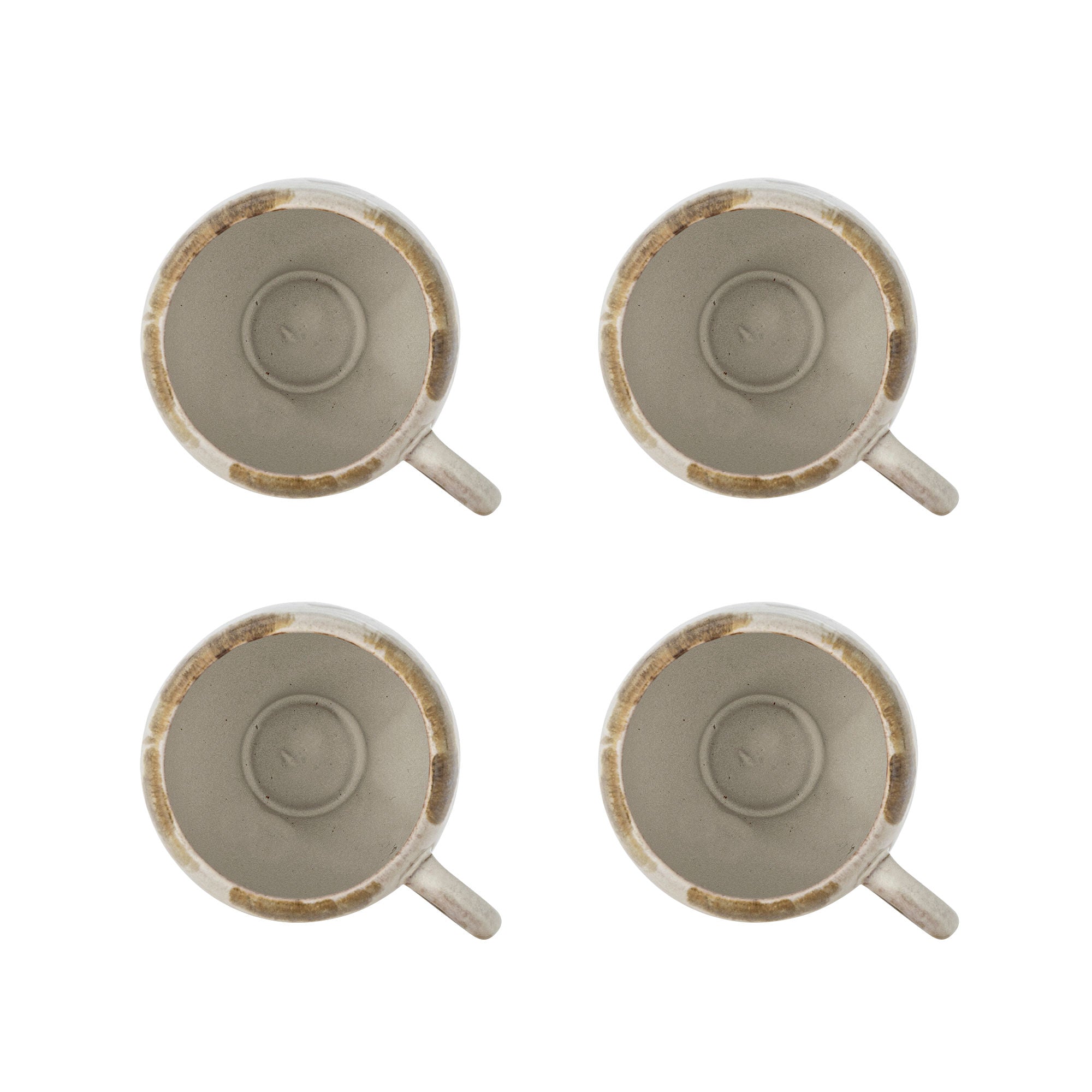 Jade Tasse mit reaktiver Glasur im 4er-Set