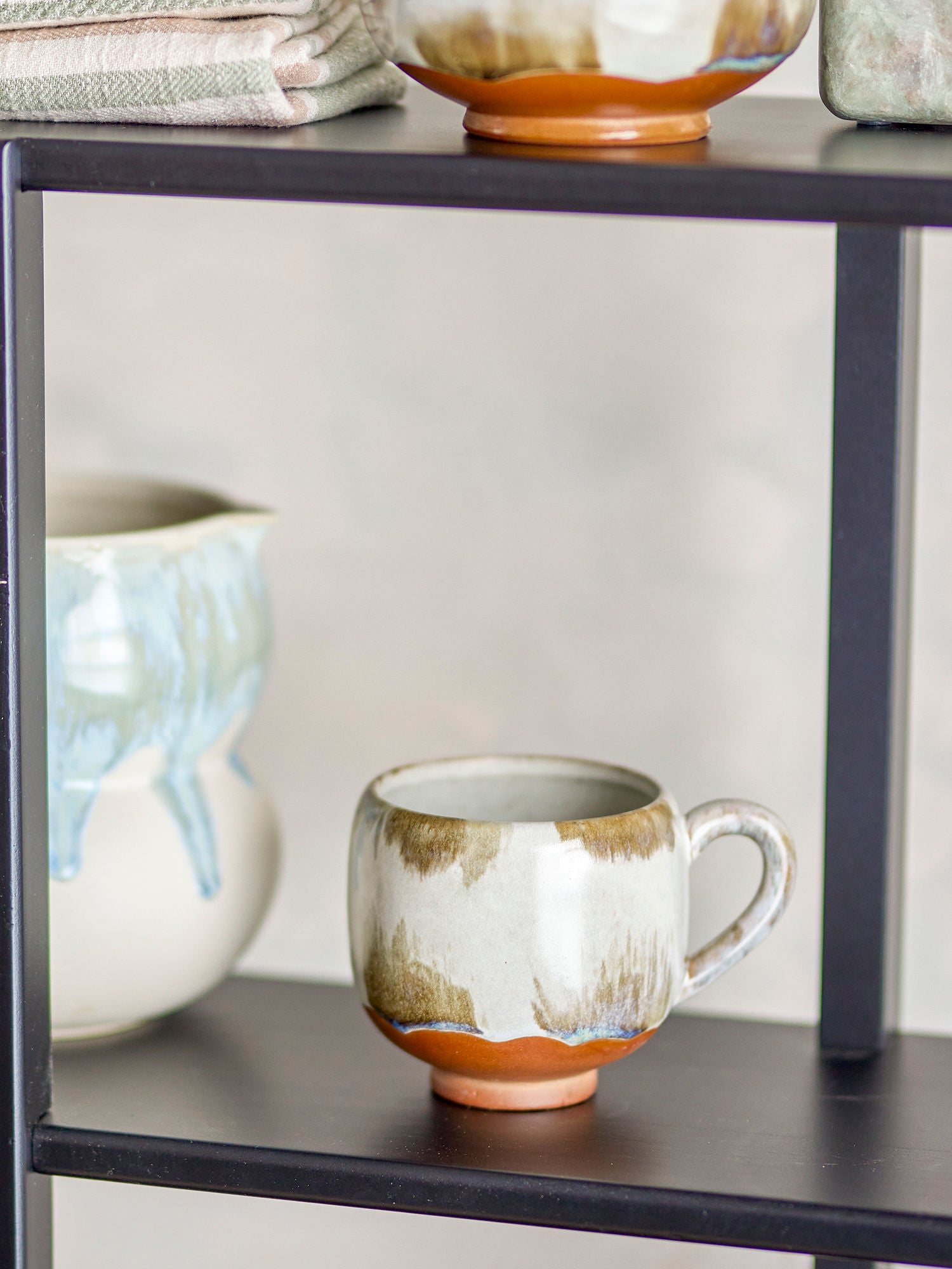 Jade Tasse mit reaktiver Glasur im 4er-Set