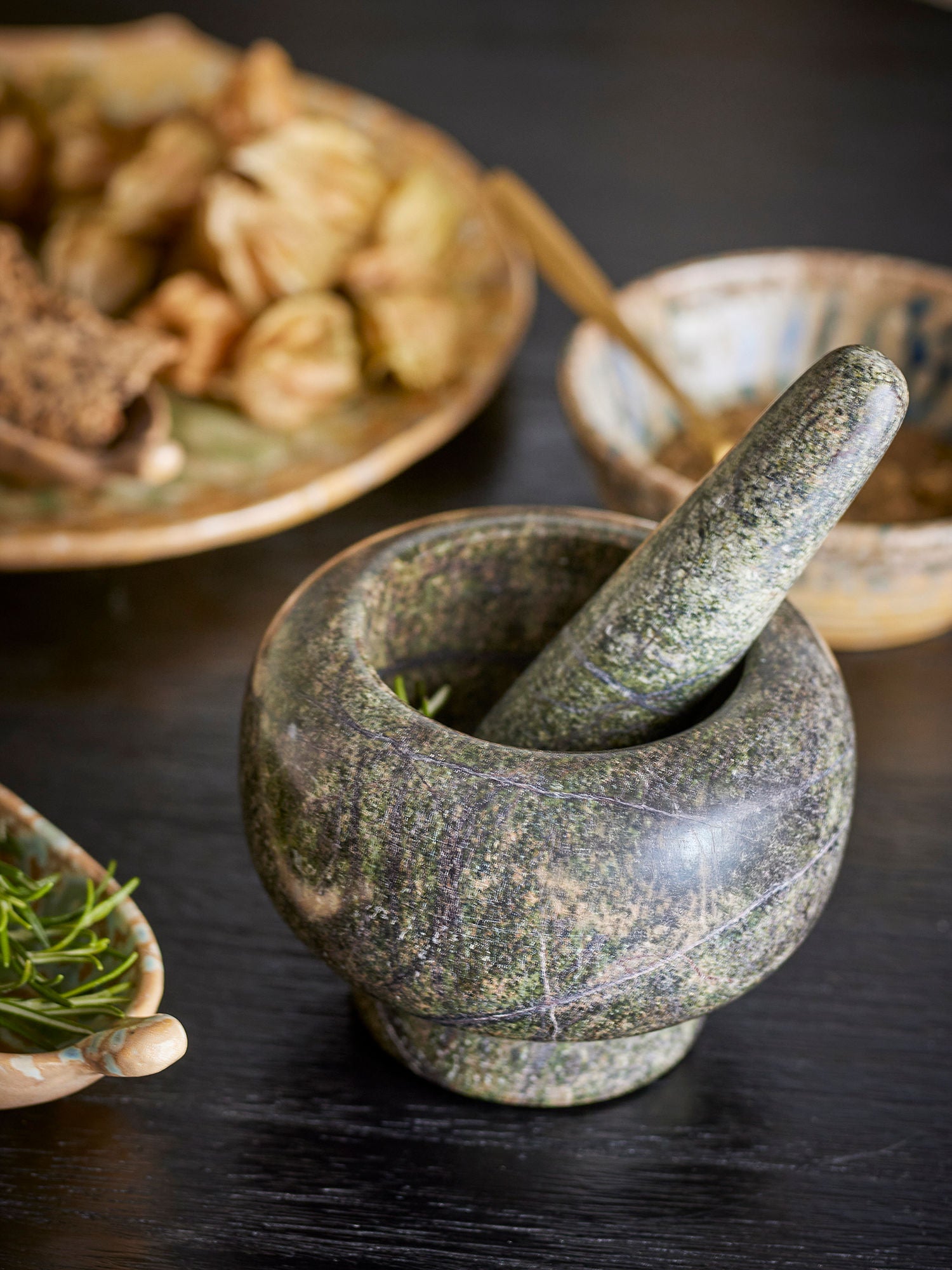 Arazo Mörser & Stößel, Grün, Marmor