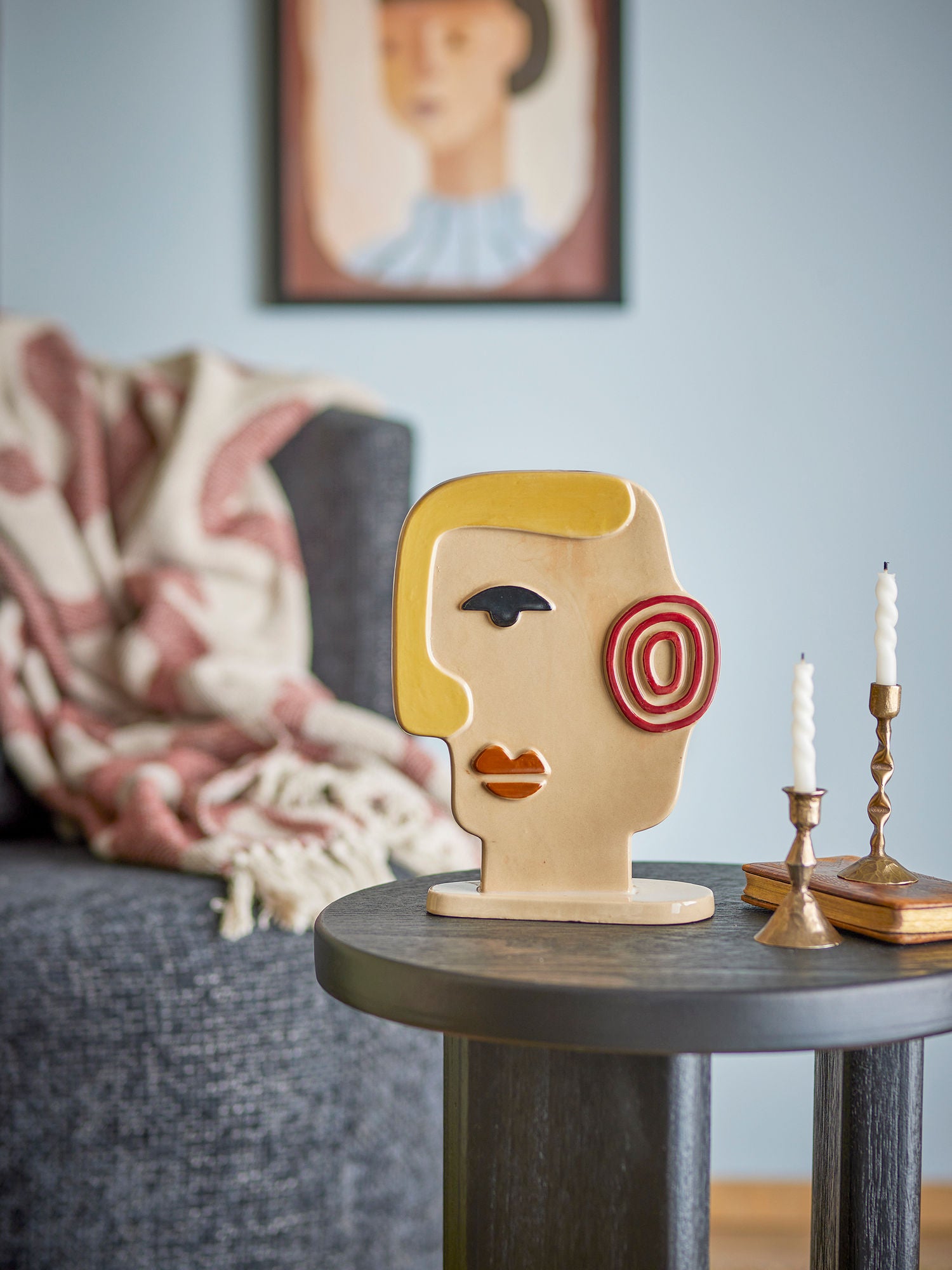 Voila Deko Figur mit doppelseitigem Gesicht