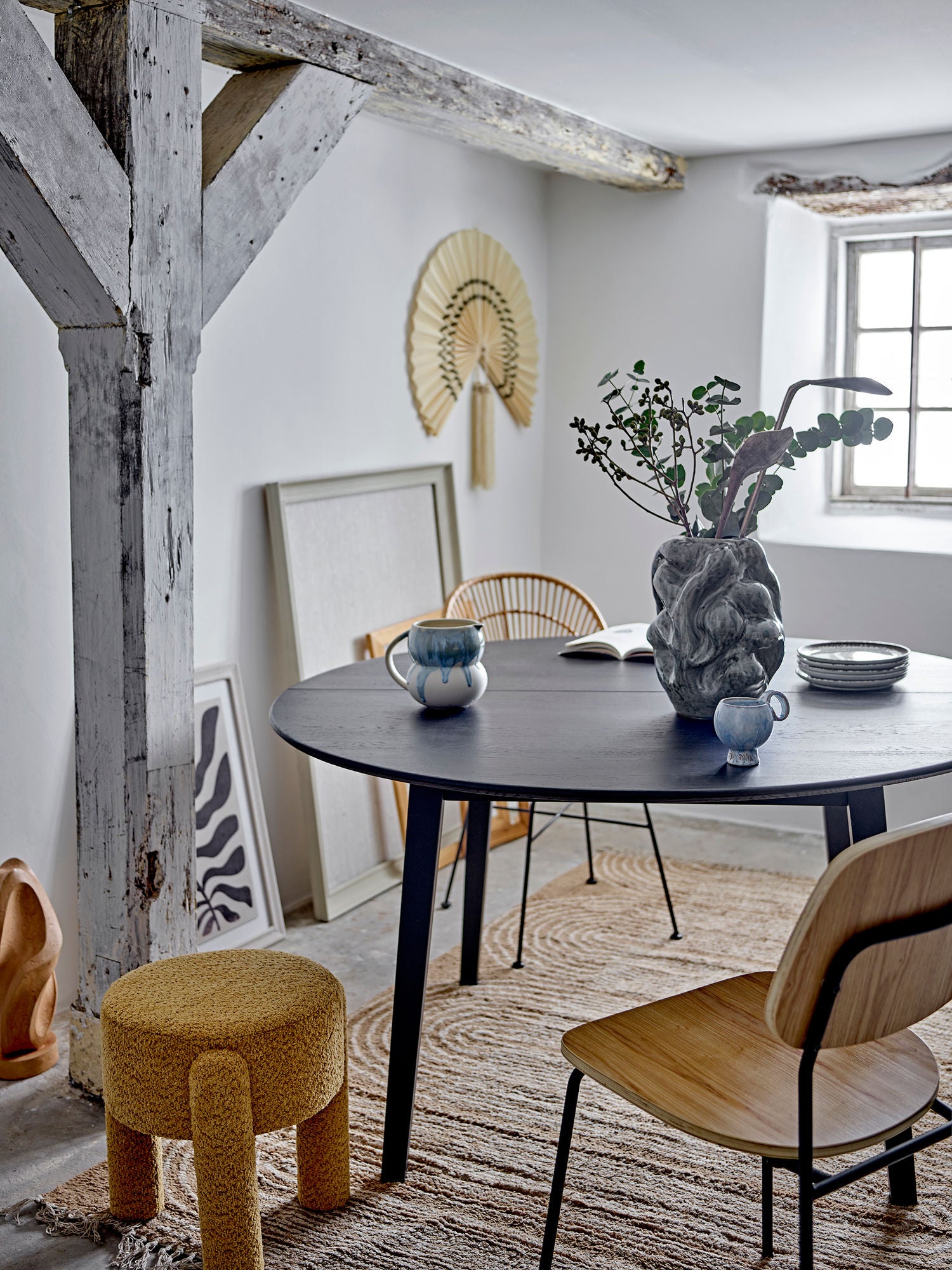 Jaime Wanddekoration Aus Bambus Natur Dunkle Details Stilvolles Wohnaccessoire