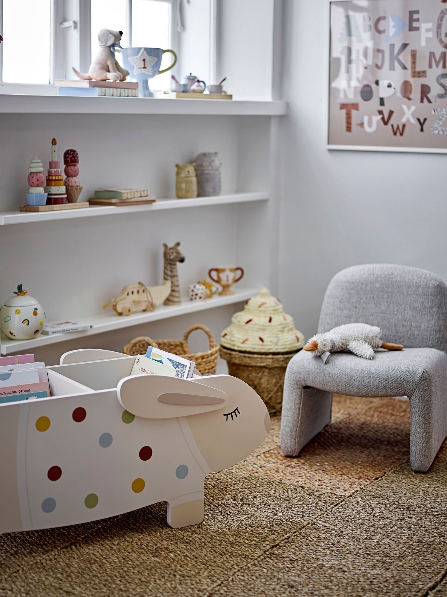 Cillie Korb mit Deckel, Natur, Seegras