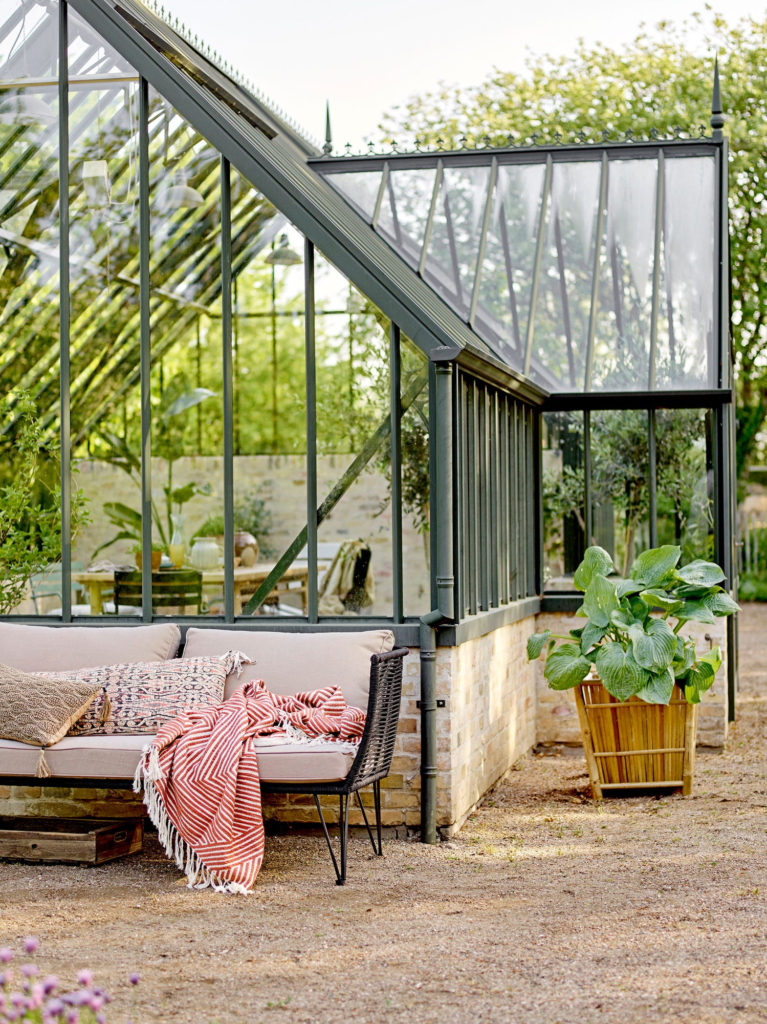 Lione Kissen, Braun, Baumwolle