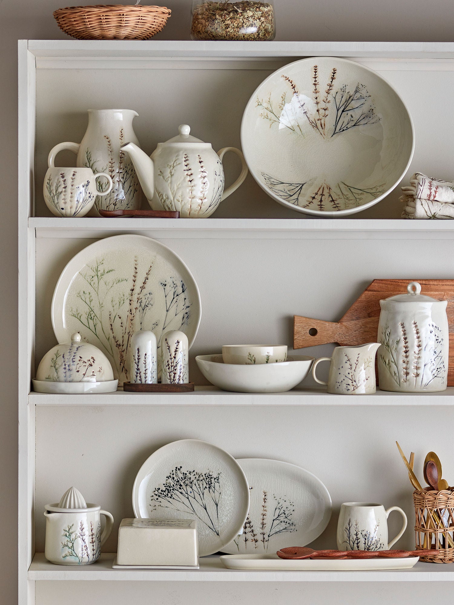 Bea Frühstück Set, Natur, Steingut