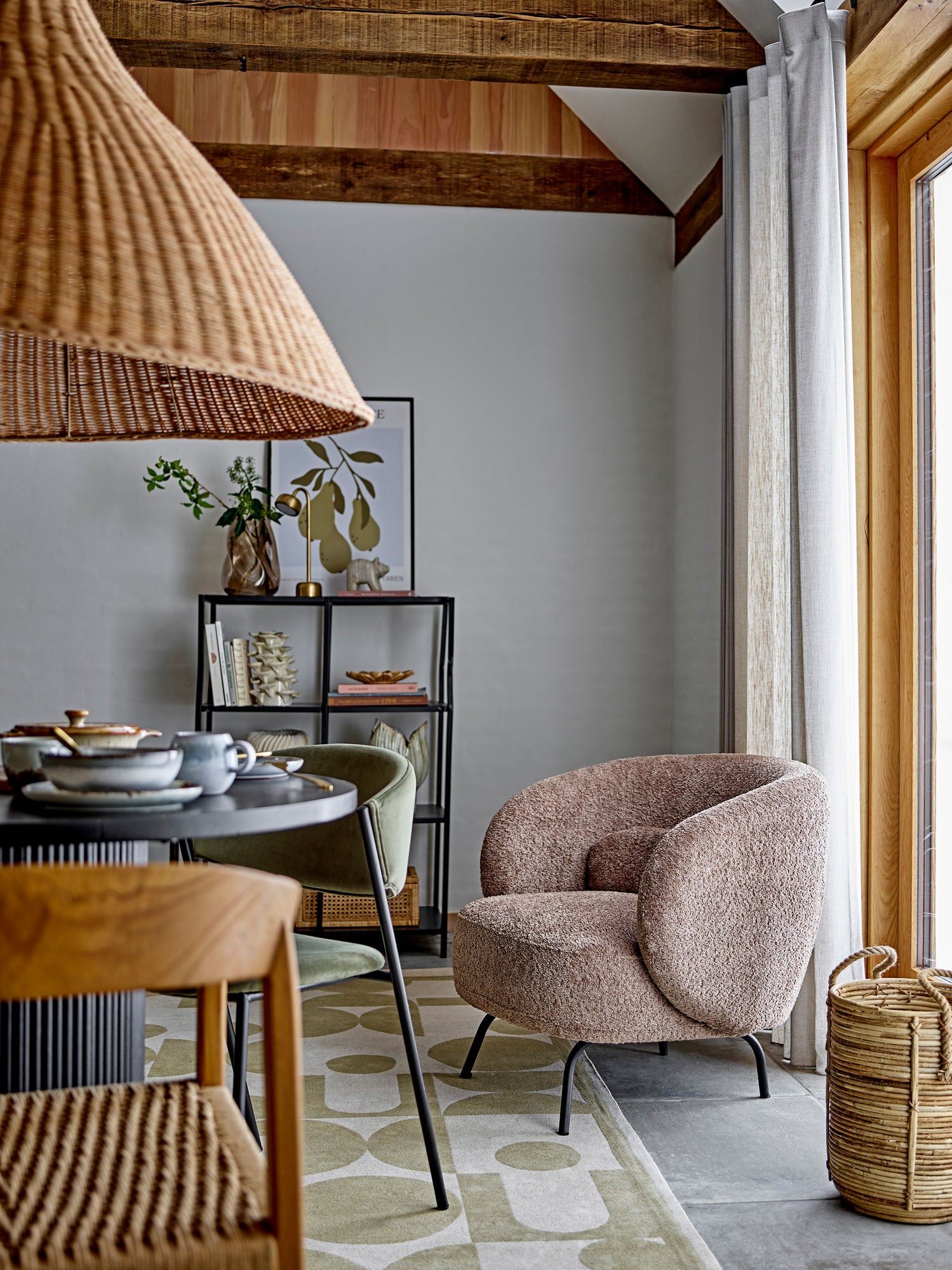 Tesser Korbset Natur Rattan Dreier Set für Flexible Aufbewahrung