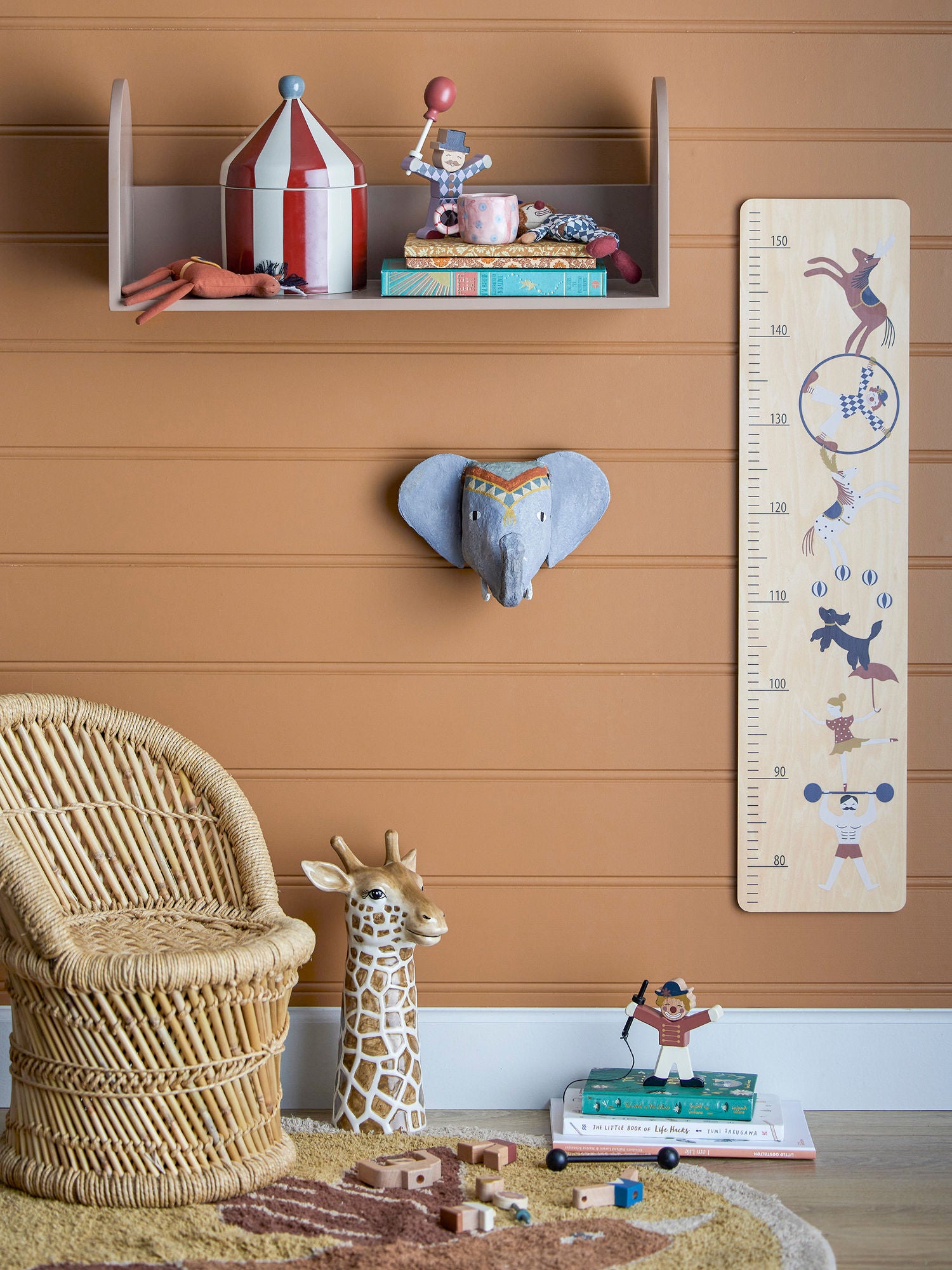 Cimmi Gefäß mit Deckel, Rot, Steingut