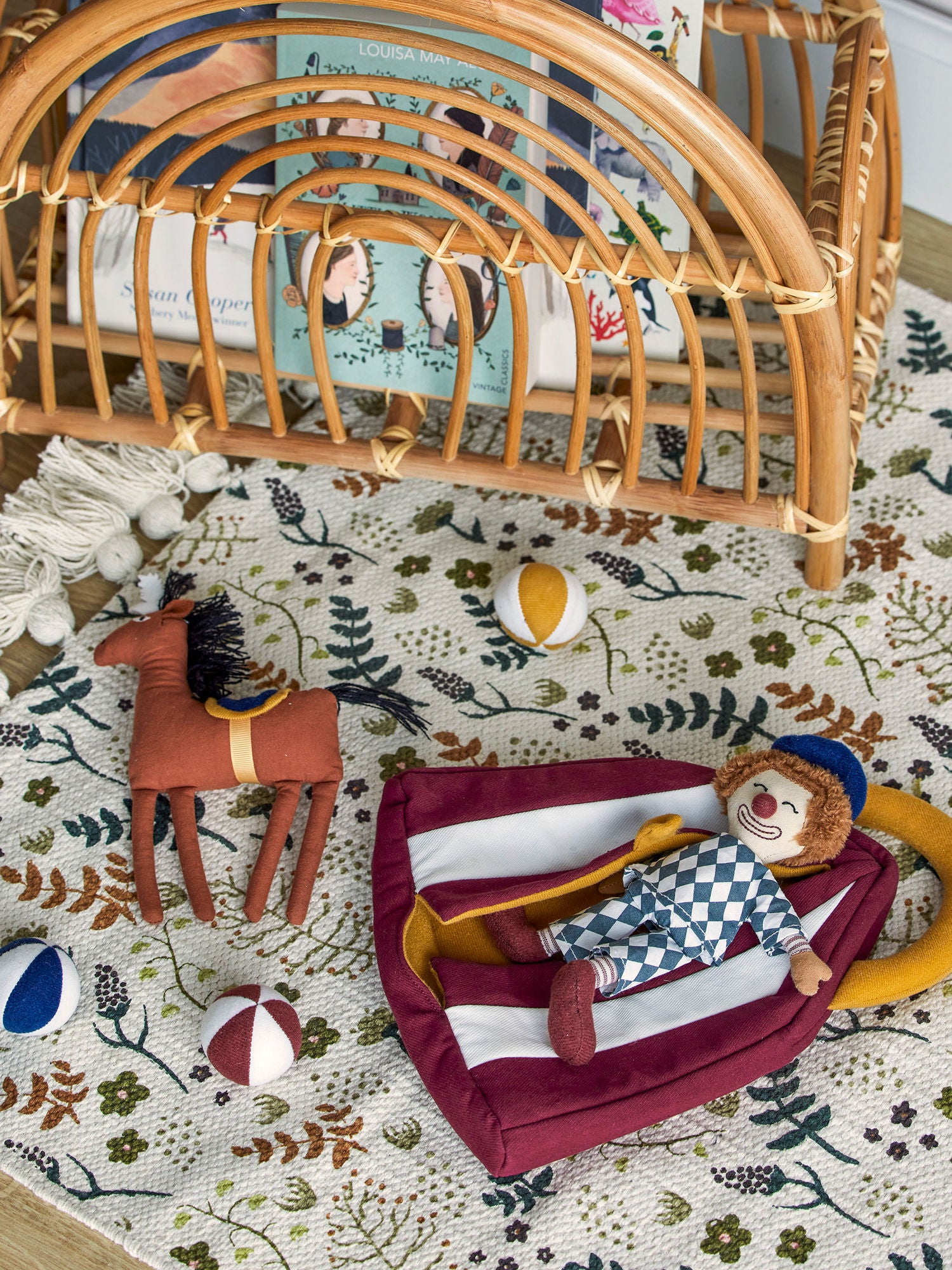 Theobald Plüschtier, Rot, Baumwolle