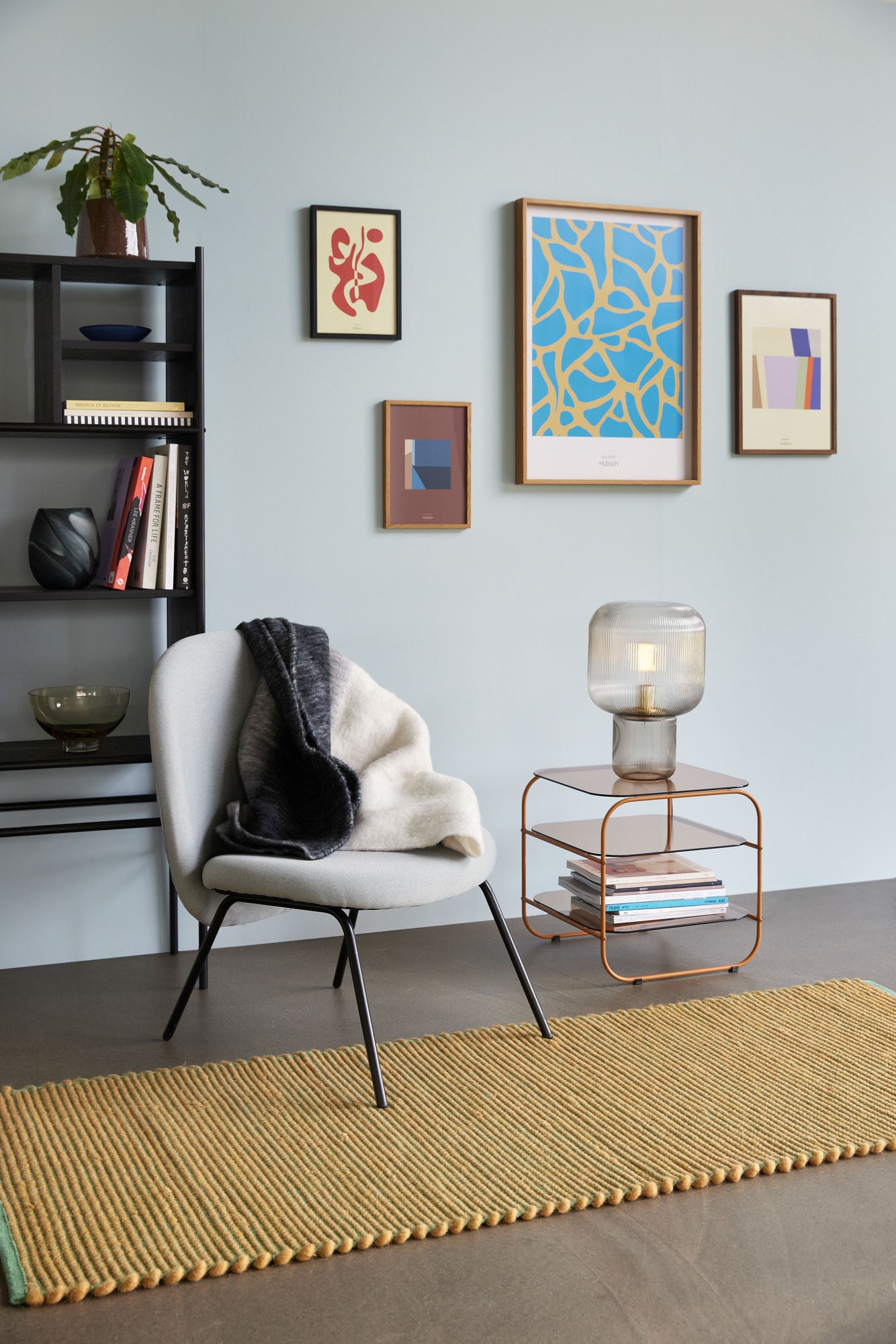 Gather Loungestuhl Grau