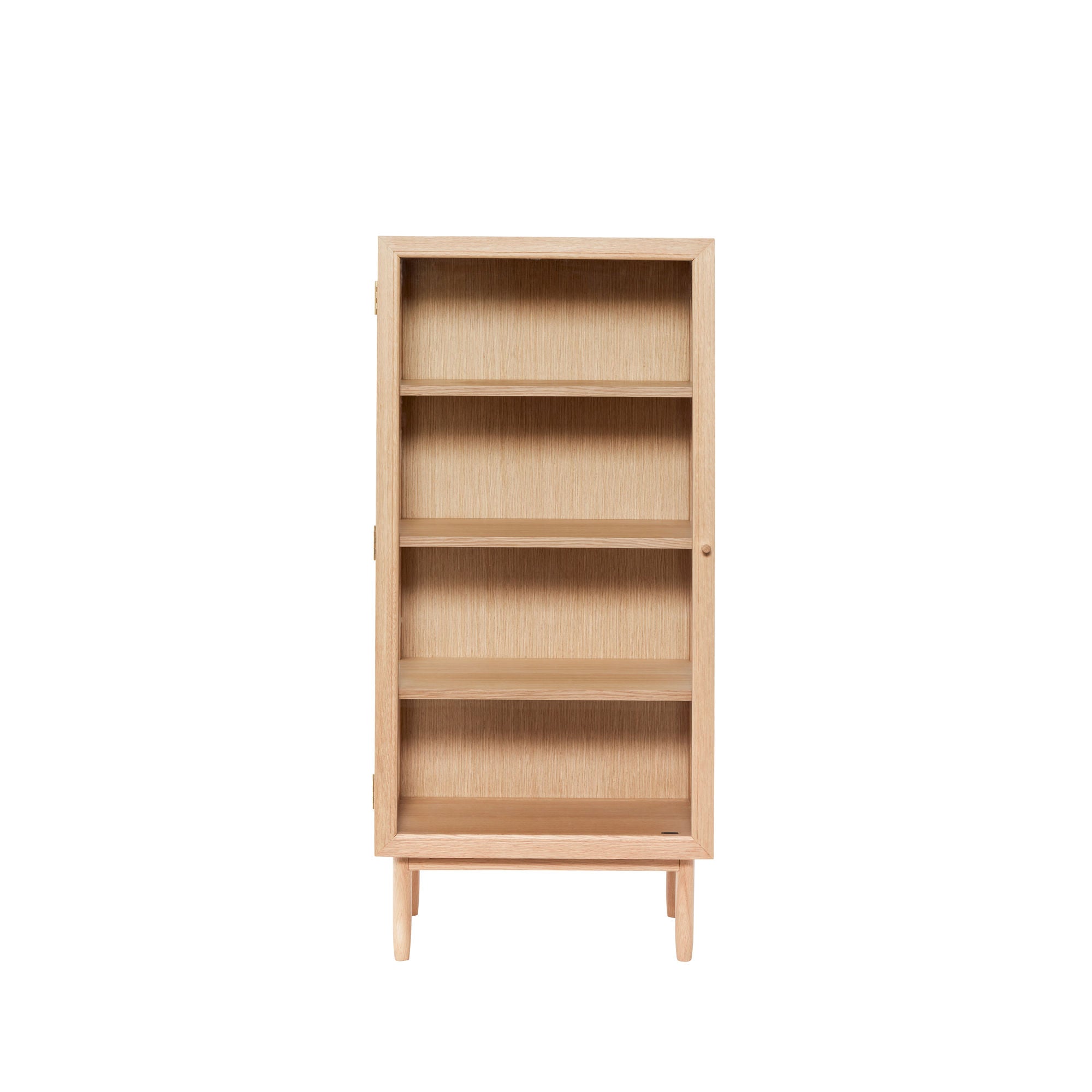 Freistehende Vitrine aus Eiche – Klare Eleganz & nachhaltige Qualität