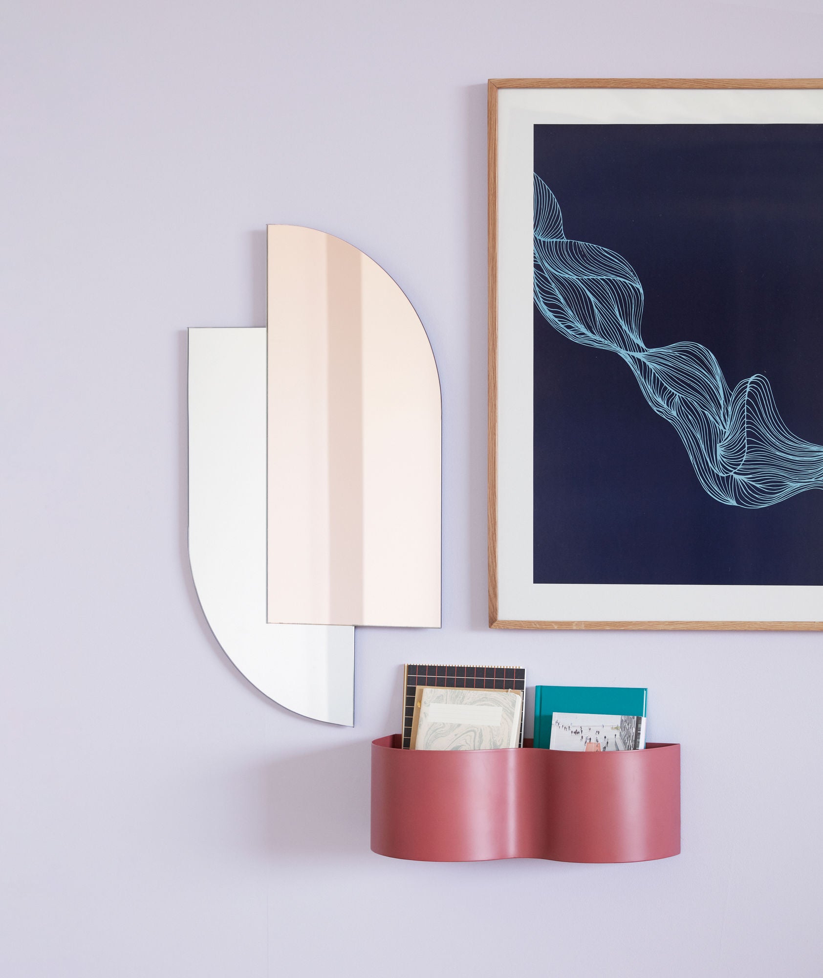 Wave Pflanzkasten Rot