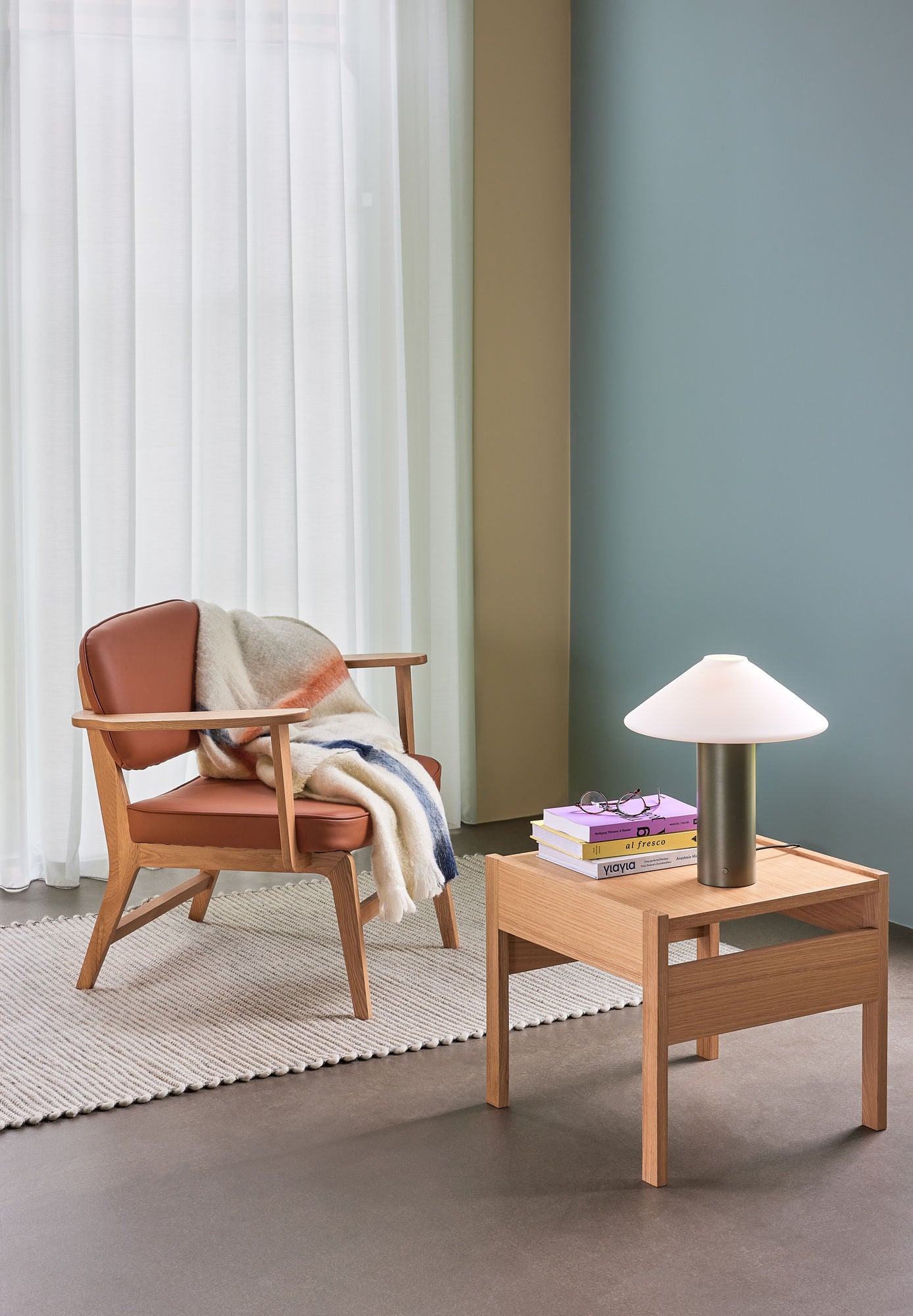 Haze Loungestuhl Braun/Naturfarben