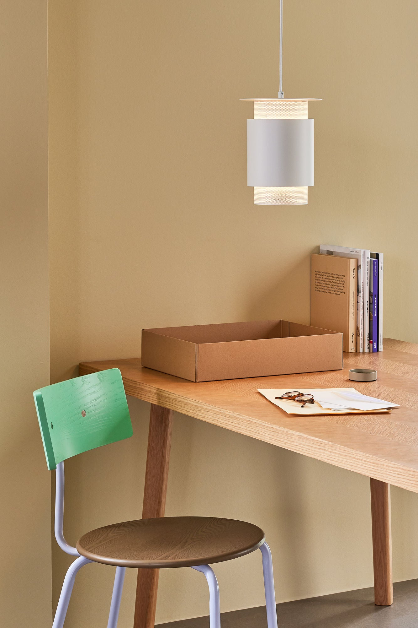 Edge Hängelampe Weiß