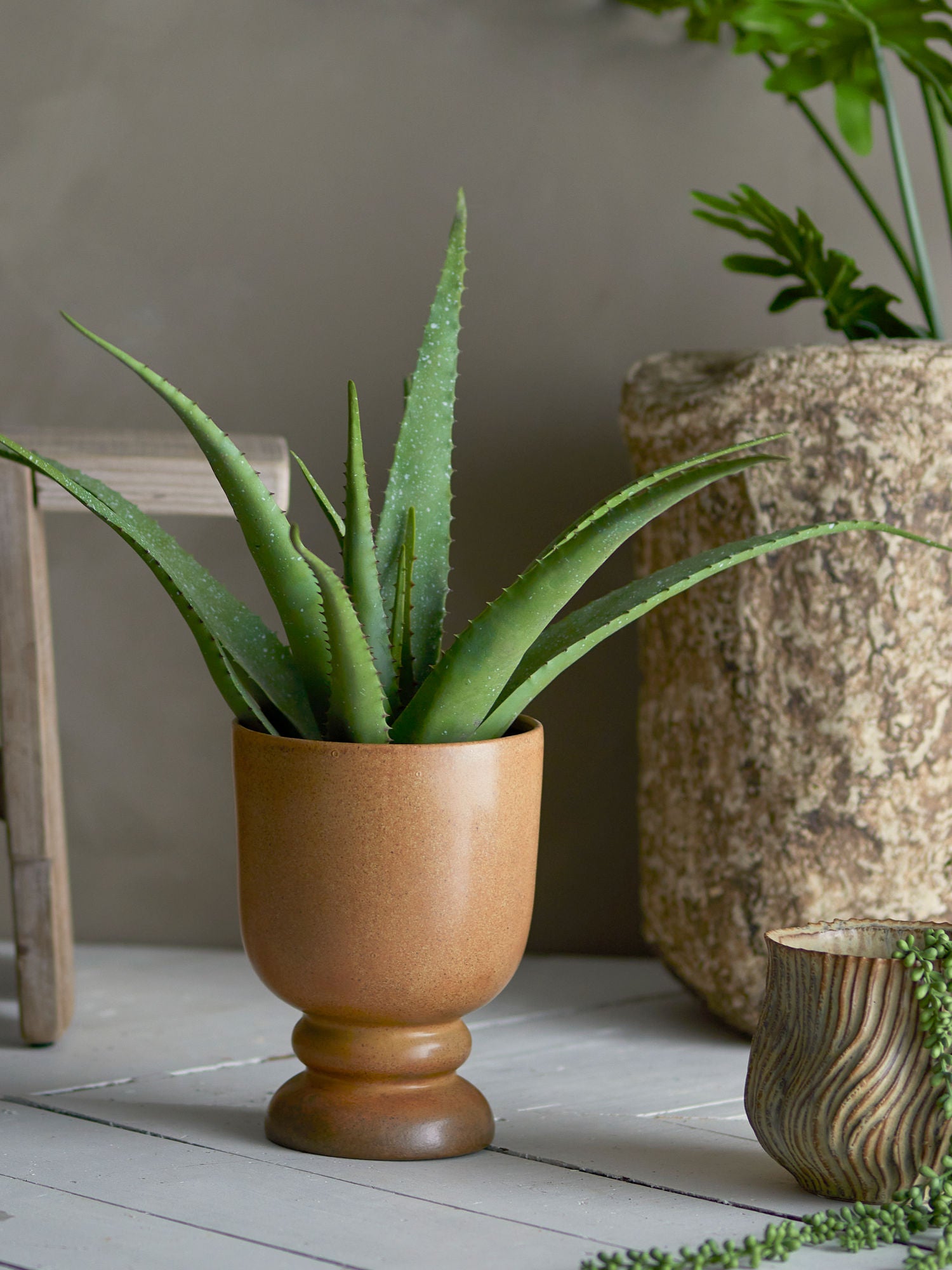 Aloe Pflanze, Grün, Künstliche Blumen