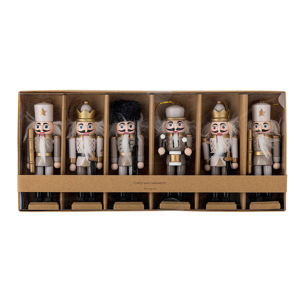 Nikita Ornament, Gold, Kiefer, Nussknacker-Optik