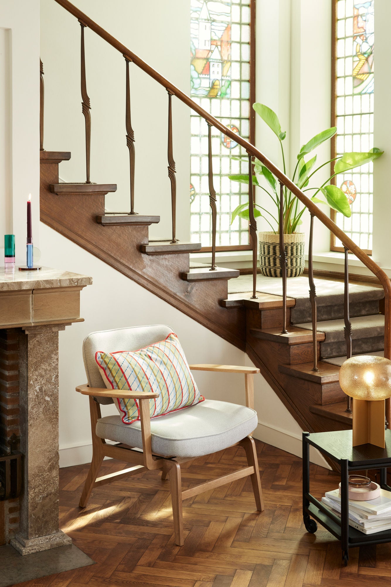 Haze Loungestuhl Grau/Naturfarben